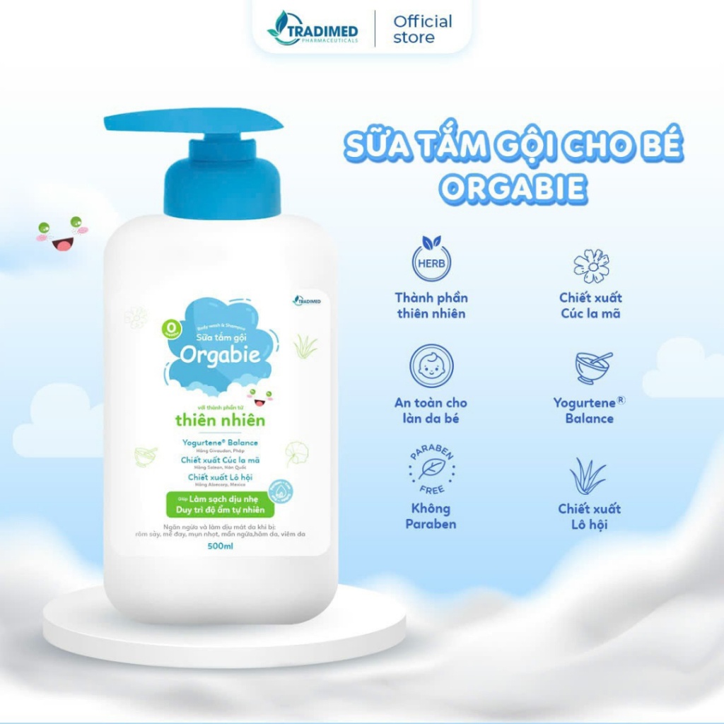 Sữa tắm gội trẻ em 500ml