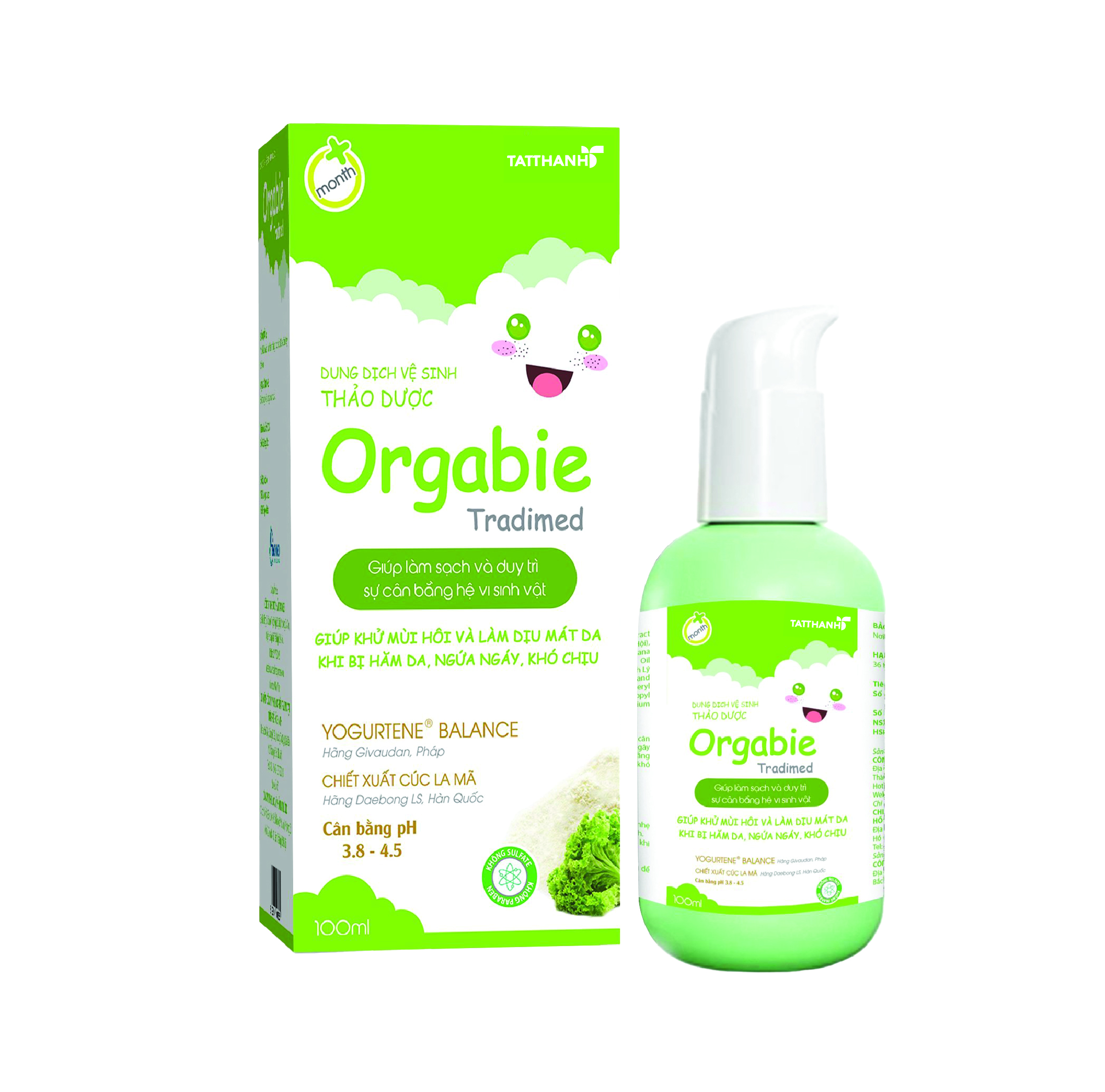 Dung dịch vệ sinh thảo dược Orgabie Tradimed