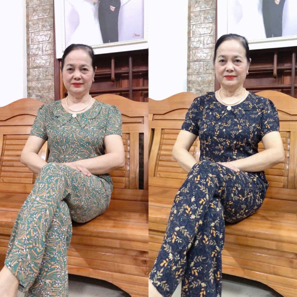 MÃ CB1 – ĐỒ BỘ TRUNG NIÊN CAO CẤP CHẤT LỤA HÀN CHÂU – VẺ ĐẸP THANH LỊCH CHO MẸ & BÀ