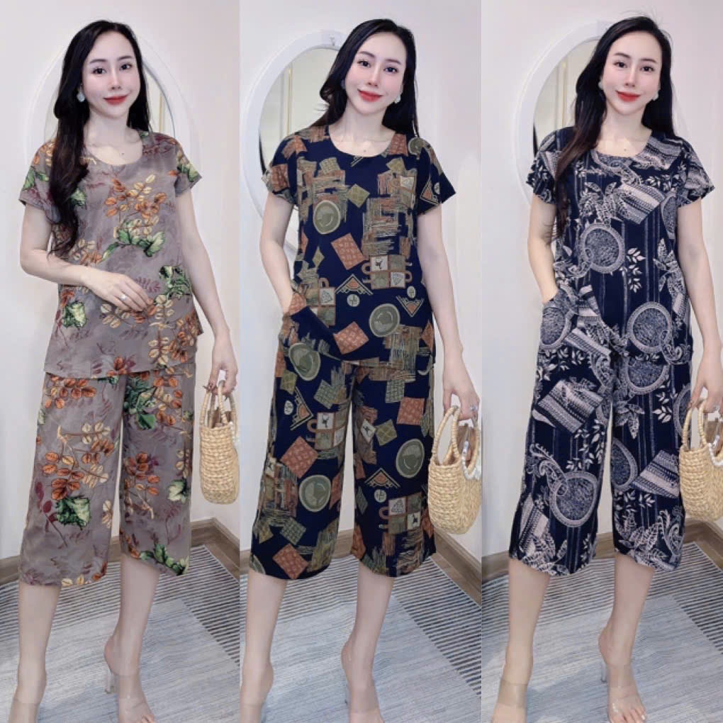 Bộ chất lanh quần lửng mới (5 size)
