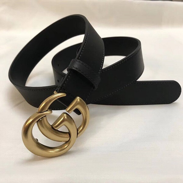 Thắt lưng gucci nữ Gucci Leather Belt Double G