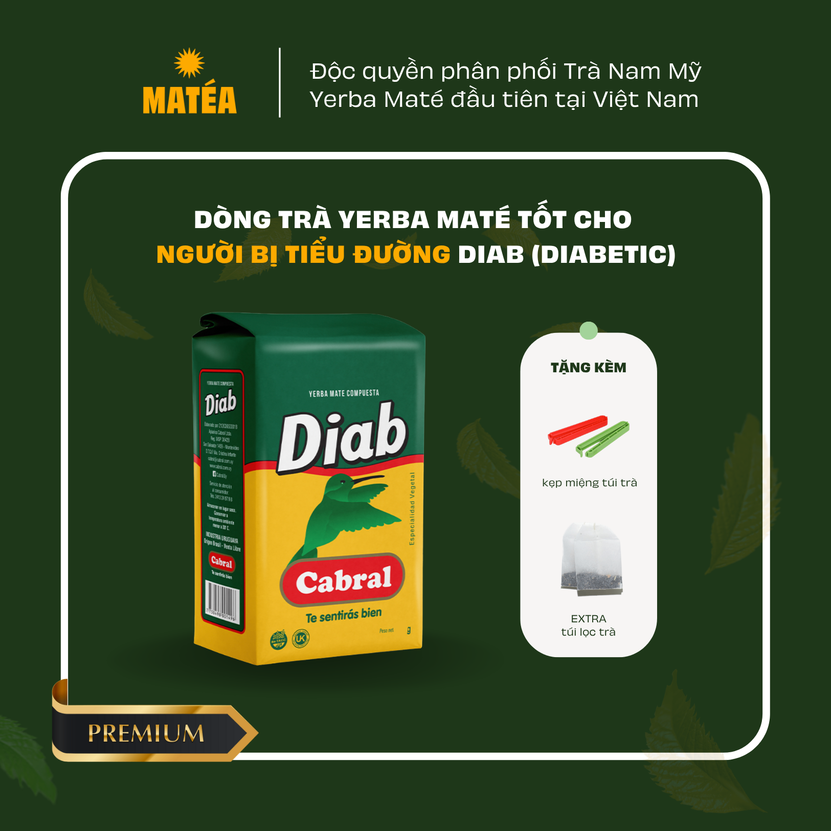 Trà CABRAL DIAB - Dành cho người bị tiểu đường