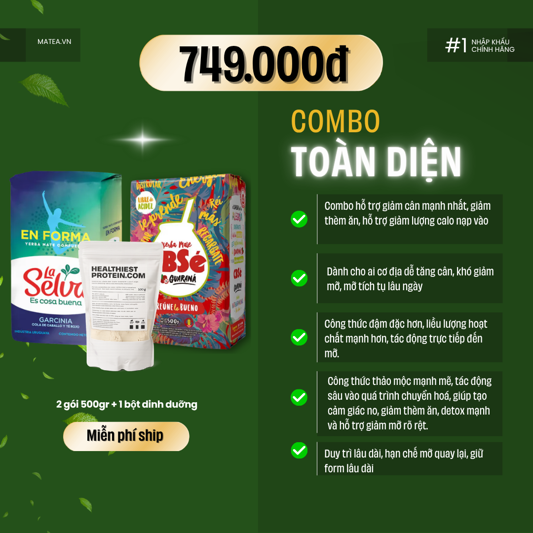 Combo Toàn Diện 2 (En Forma + Guarana + Bột Dinh Dưỡng)
