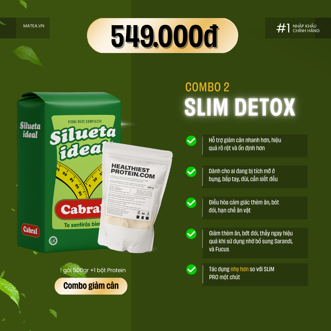 Combo Slim Detox + Bột Protein