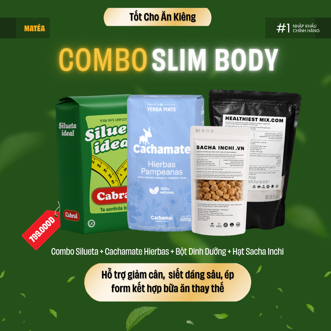 Combo hỗ trợ giảm cân Slim Body toàn diện