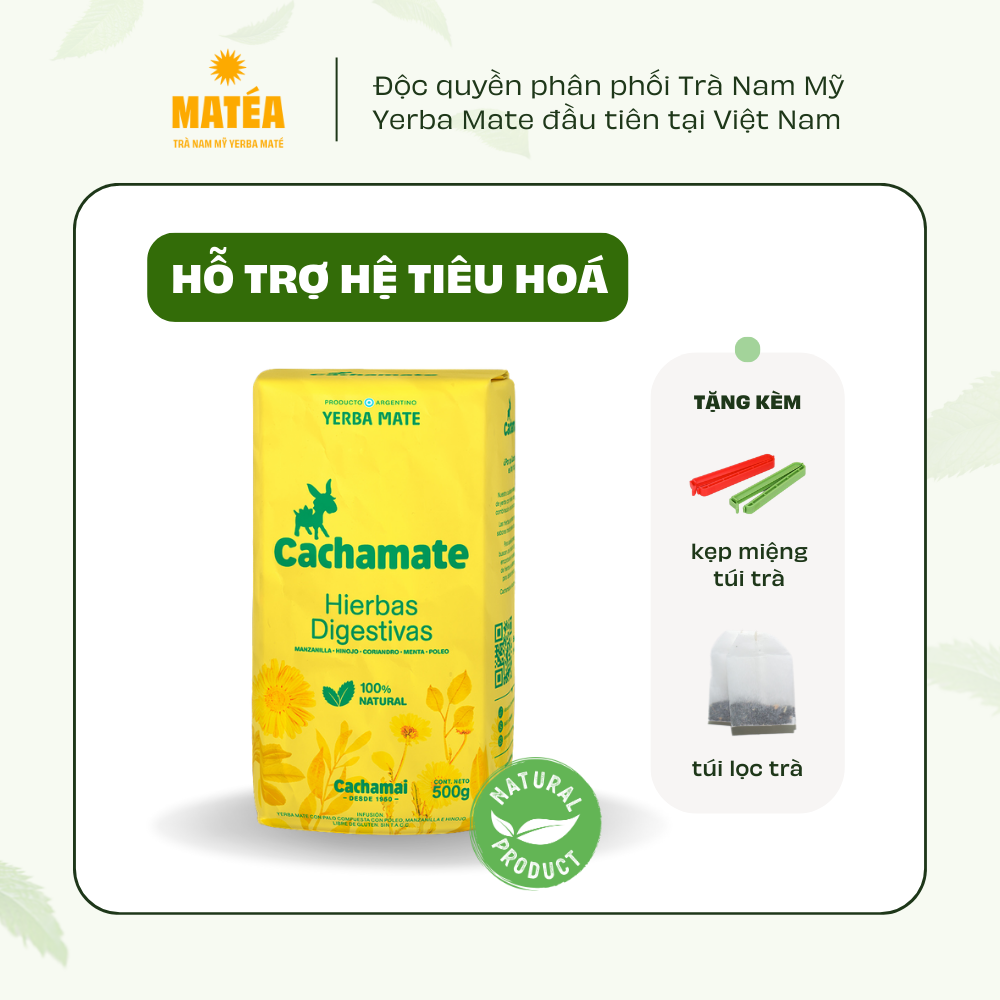 Trà Yerba Mate Cachamate Digestivas ( tiêu hoá ) 500g