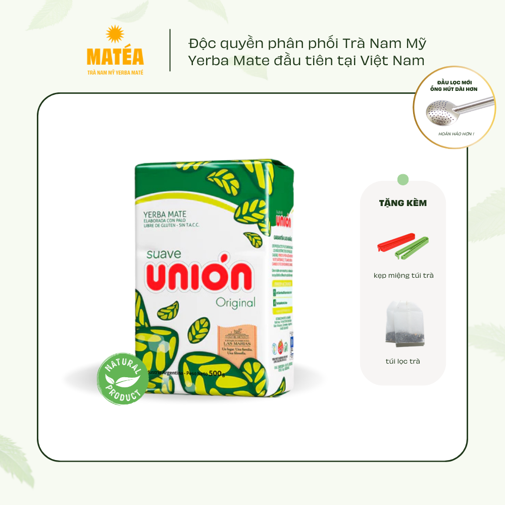 Trà Yerba Mate Unión Suave 500g (vị Dịu Nhẹ)