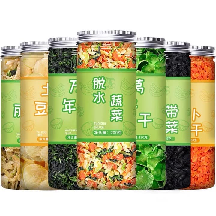 Các loại rau củ sấy khô