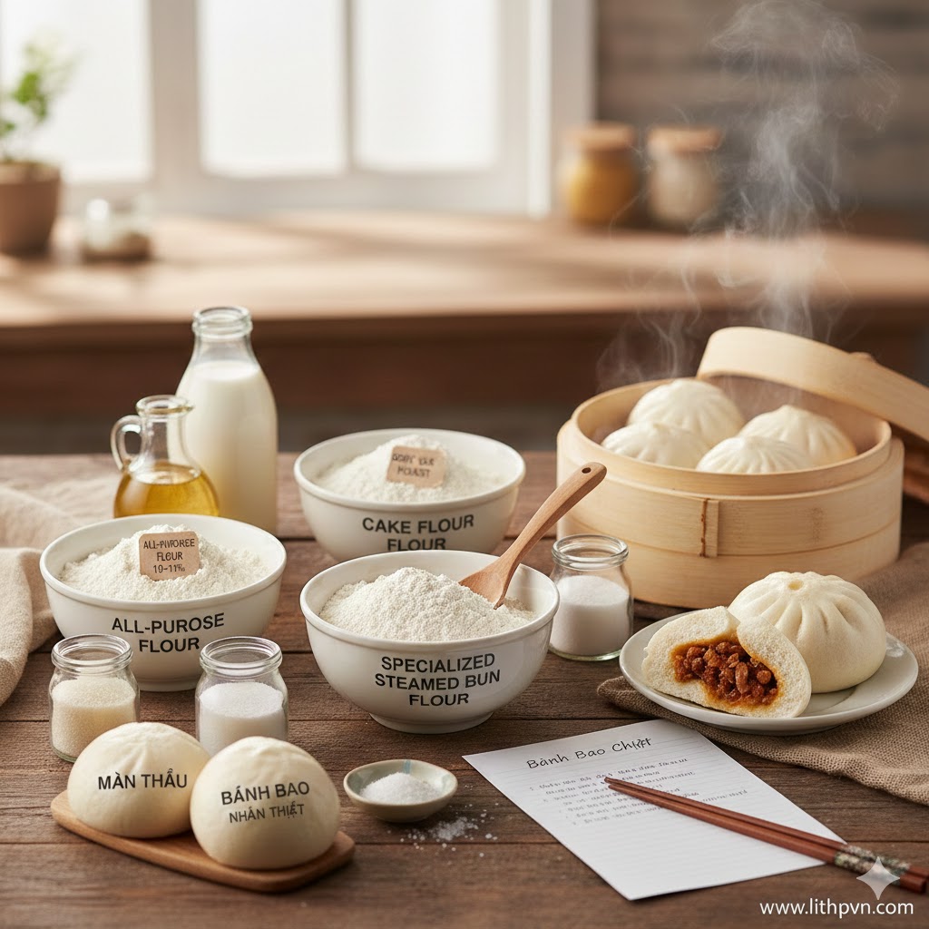 Bột làm bánh bao