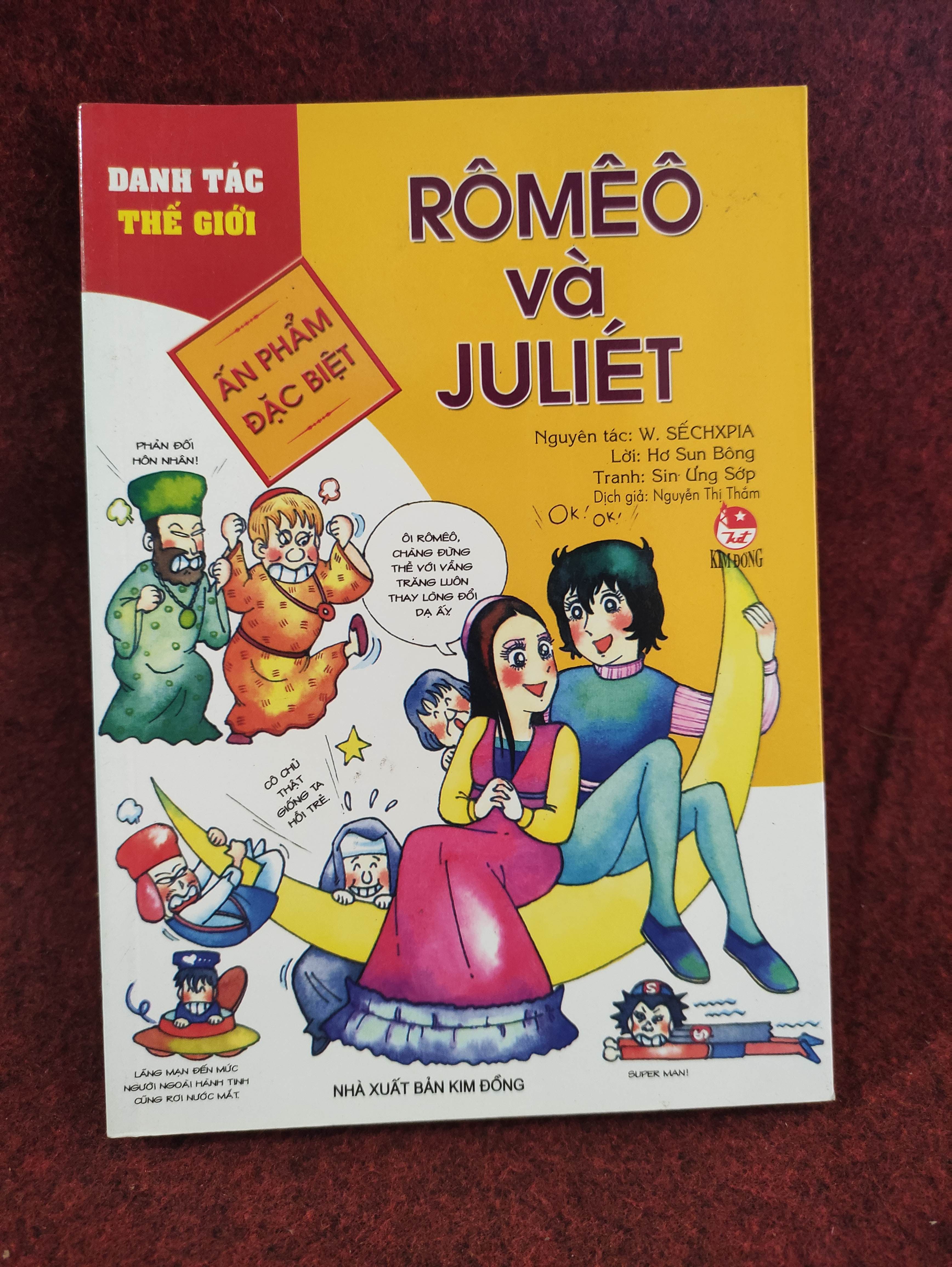 Romeo và Juliet truyện tranh mới 90% Truyện tranh (SL có thể đặt: 1 Cuốn) - SÁCH ĐẠI HỌC