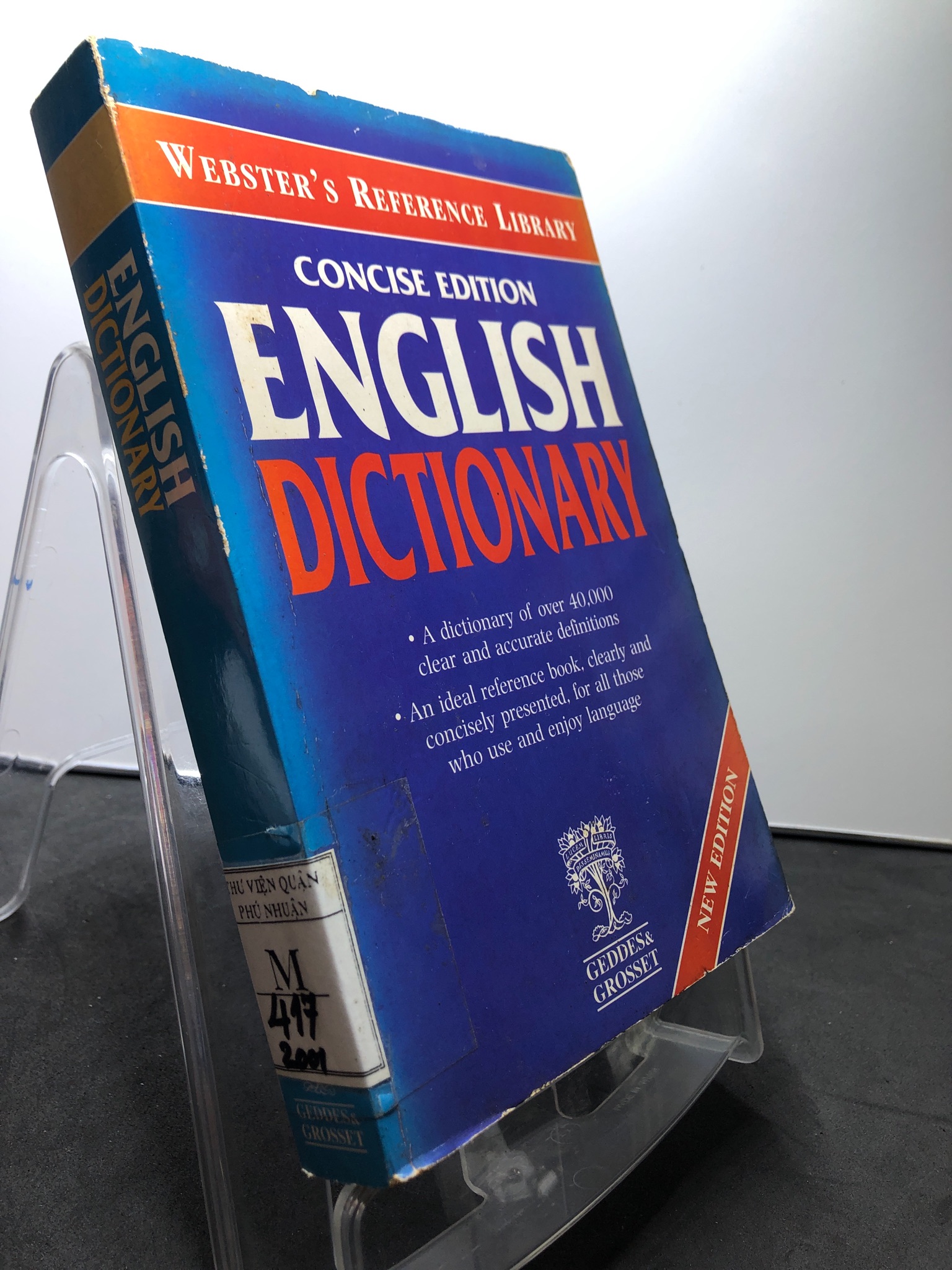 English Dictionary Concise Edition mới 70% ố vàng Webster's Refference Library 2507 Sách chuyên môn (SL có thể đặt: 1 Cuốn) - SÁCH ĐẠI HỌC