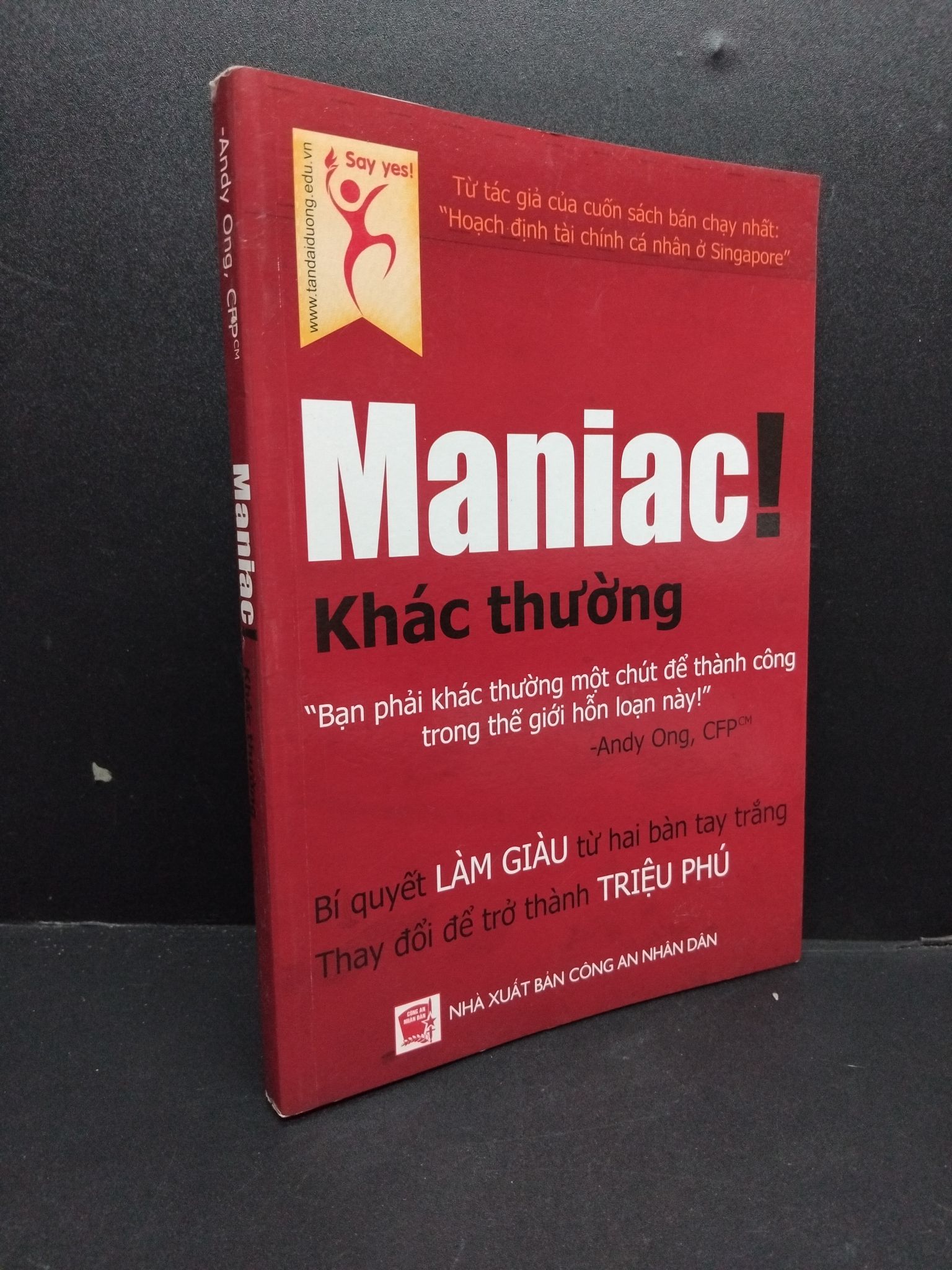 Maniac! khác thường mới 80% ố nhẹ 2012 bạn phải khác thường một chút để thành công 2207 Andy Ong Sách tư duy, kỹ năng sống (SL có thể đặt: 1 Cuốn) - SÁCH ĐẠI HỌC