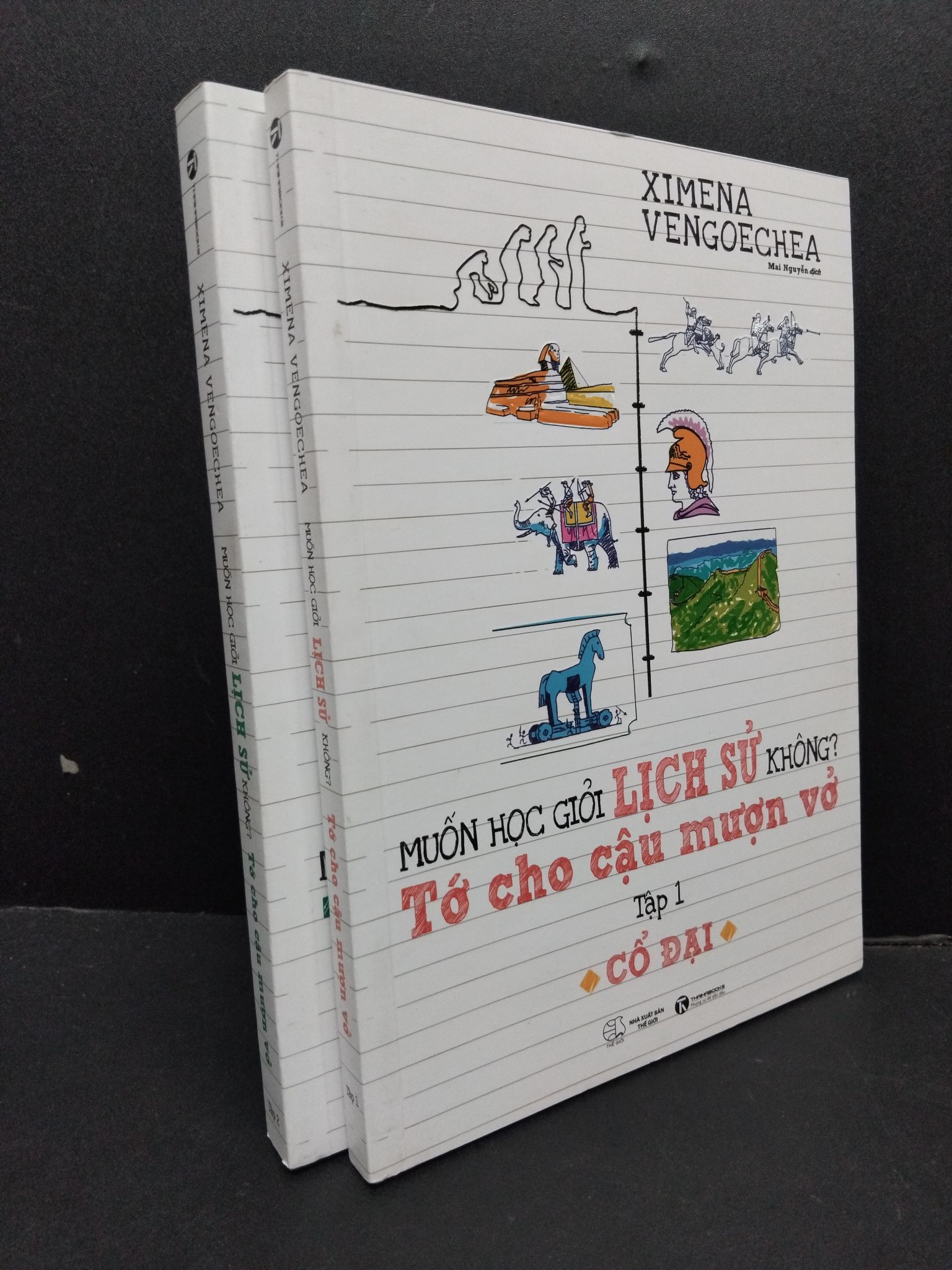 Bộ 2 tập Muốn học giởi lịch sử không? Tớ cho cậu mượn vở mới 90% bẩn nhẹ 2022 1008 Ximena Vengoechea Sách chính trị, pháp lý (SL có thể đặt: 1 Bộ) - SÁCH ĐẠI HỌC