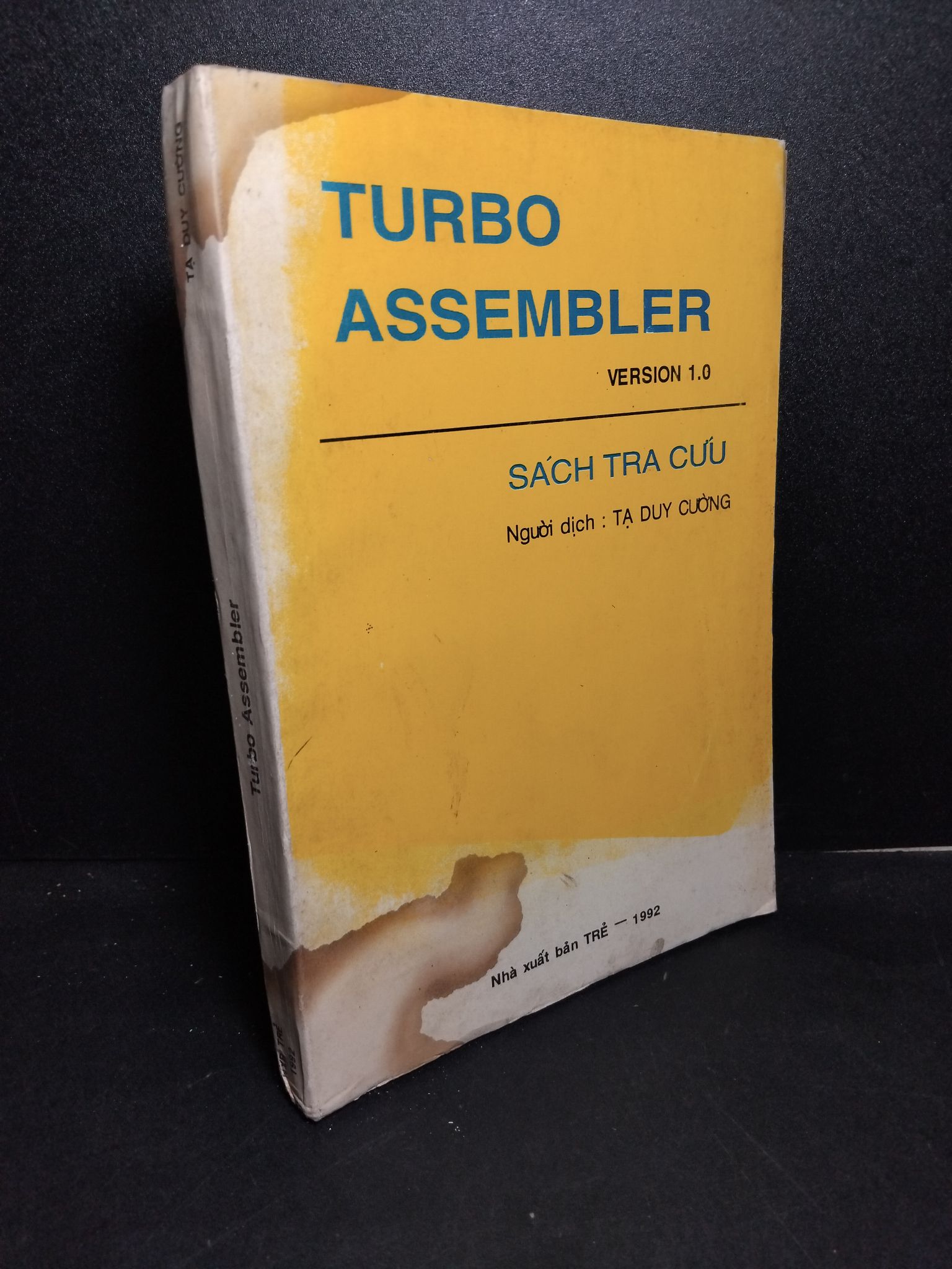 Turbo Assembler version 1.0 mới 70% ố ẩm bong gáy 1992 2103 Lập trình (SL có thể đặt: 1 Cuốn) - SÁCH ĐẠI HỌC