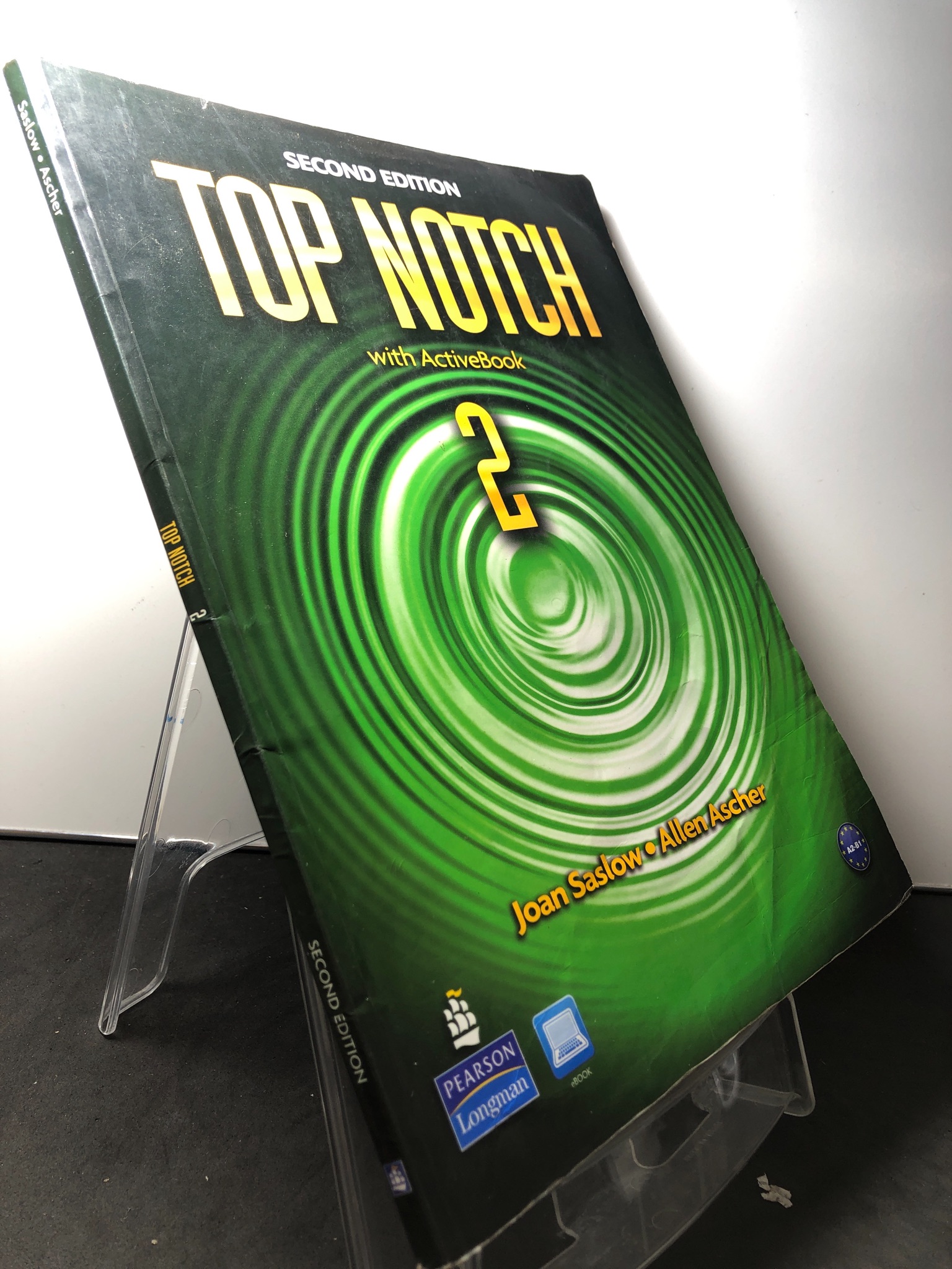Top Notch with activebook 2 mới 80% làm viết xanh và viết chì có CD Joan Saslow và Allen Ascher 2108 Sách ngoại văn (SL có thể đặt: 1 Cuốn) - SÁCH ĐẠI HỌC