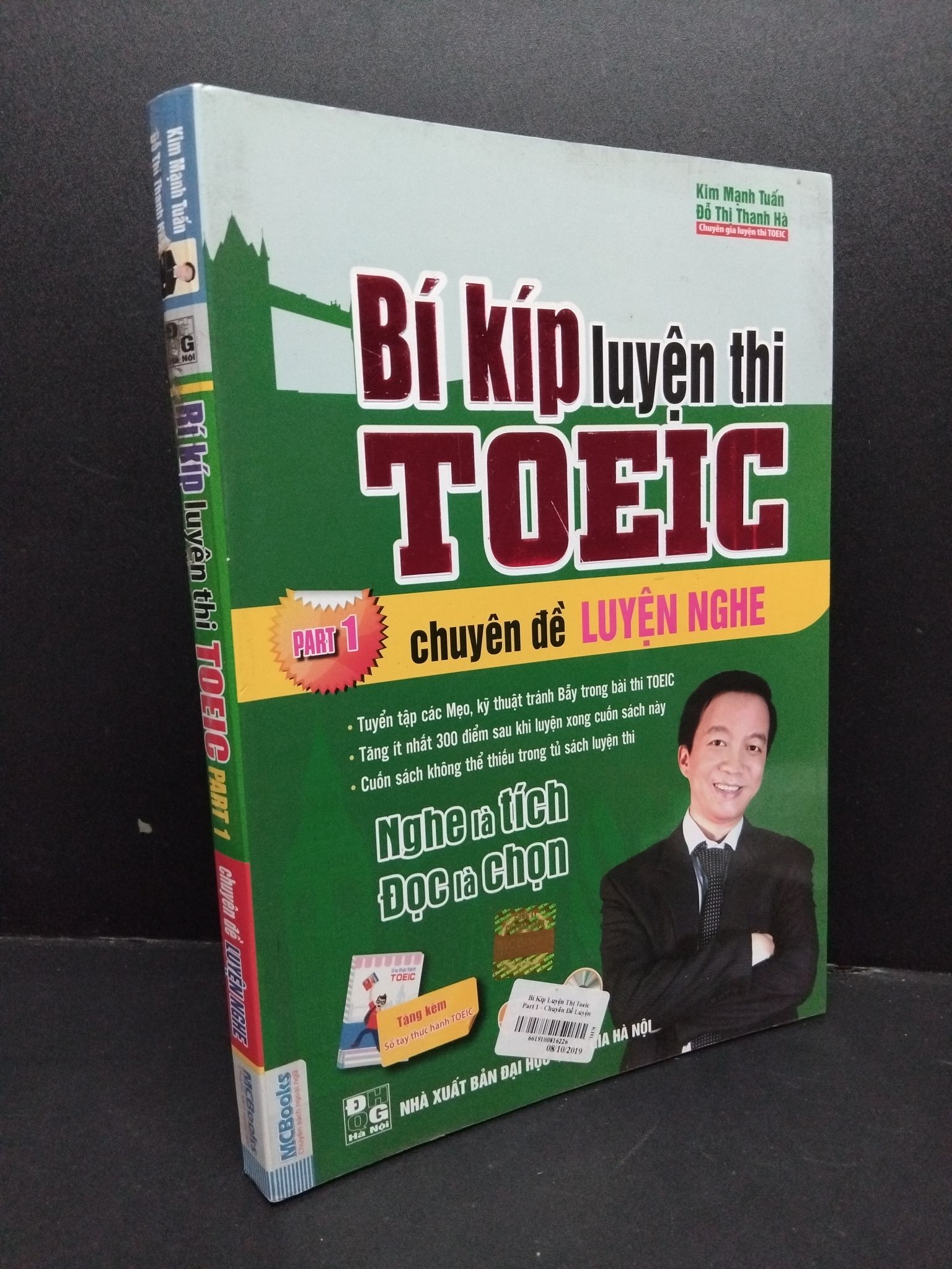 Bí kip luyện thi toeic part 1 chuyên đề luyện nghe mới 90% bẩn 2606 Kim Mạnh Tuấn Tiếng Anh (SL có thể đặt: 2 Cuốn) - SÁCH ĐẠI HỌC