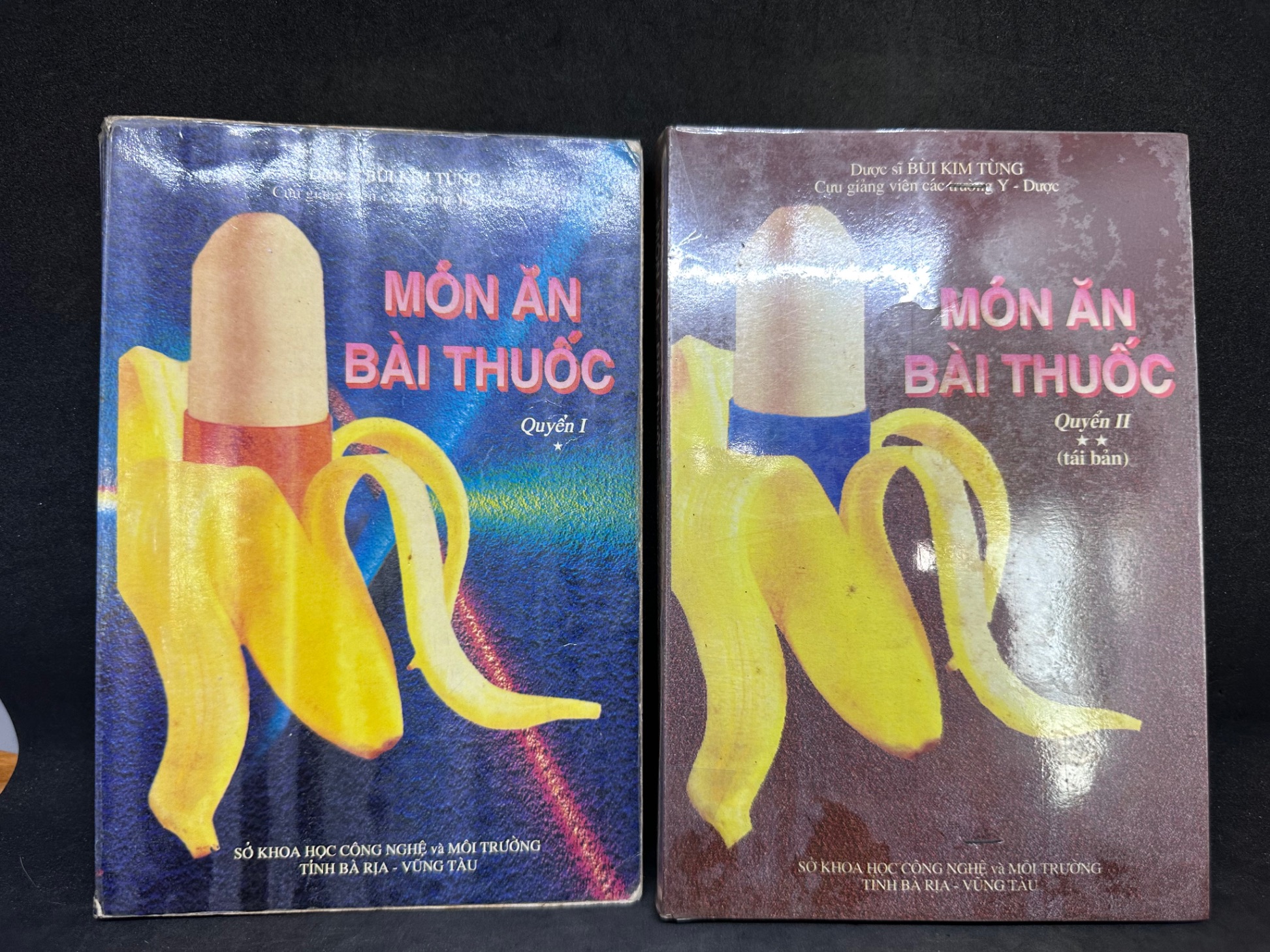 Com bo 2 cuốn Món ăn bài thuốc (Quyển 1, 2) - Bùi Kim Tùng, mới 60% (ố vàng), 1995 3001 Sách nấu ăn (SL có thể đặt: 1 Cuốn) - SÁCH ĐẠI HỌC
