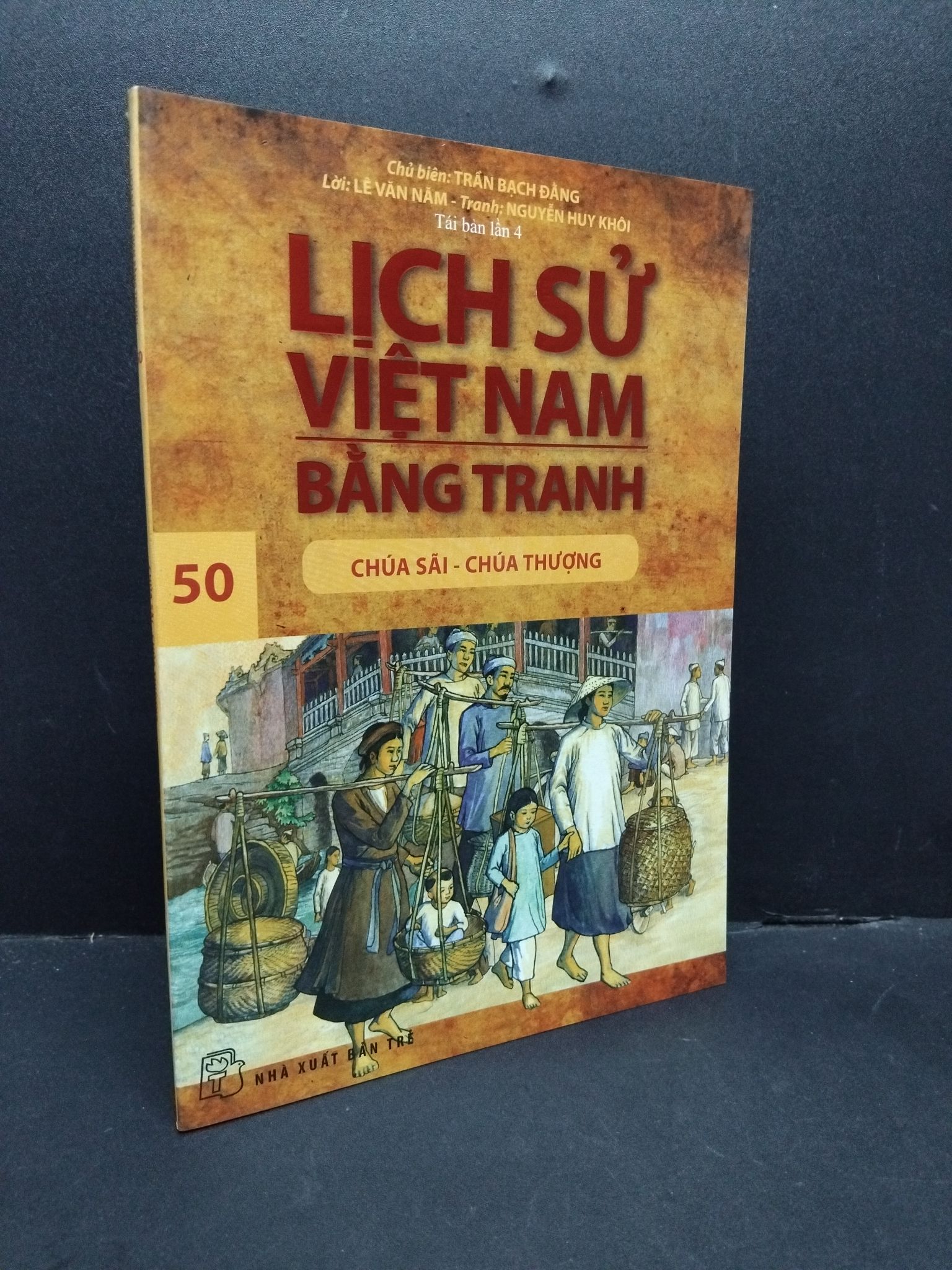 Lịch sử Việt Nam bằng tranh tập 50 mới 90% ố bẩn nhẹ 2017 1410 Trần Bạch Đằng Lịch sử, địa lí Việt Nam (SL có thể đặt: 5 Cuốn) - SÁCH ĐẠI HỌC