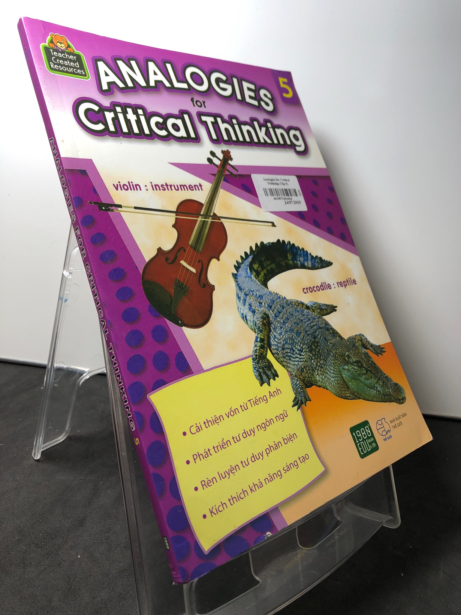 Analogies for critical thinking 5 2018 mới 90% bẩn nhẹ 0709 Tiếng Anh (SL có thể đặt: 1 Cuốn) - SÁCH ĐẠI HỌC