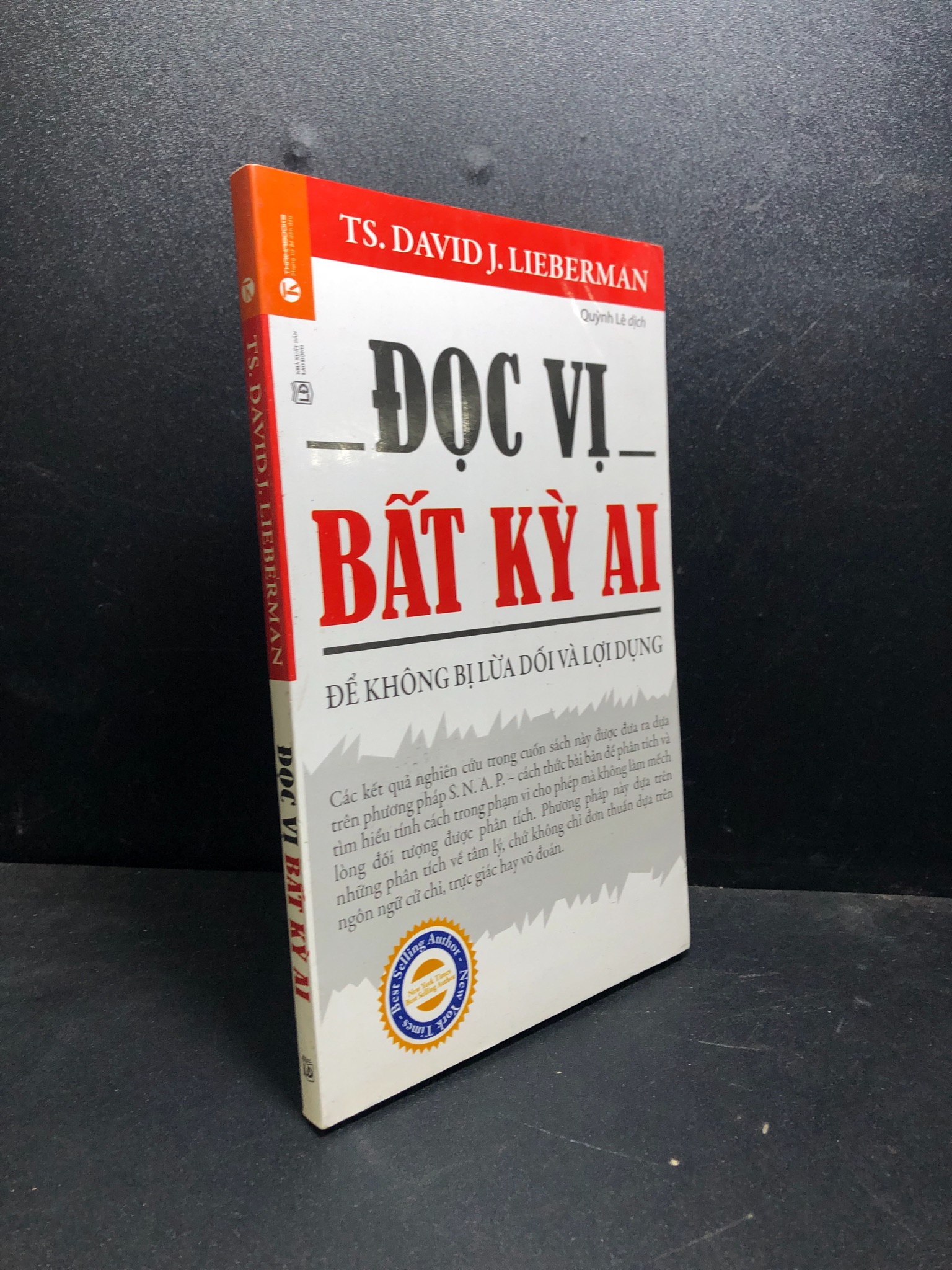 M2 - Đọc vị bất kỳ ai David J Lieberman mới 80% (ố, quăn giấy) 0501 (SL có thể đặt: 1 Cuốn) - SÁCH ĐẠI HỌC