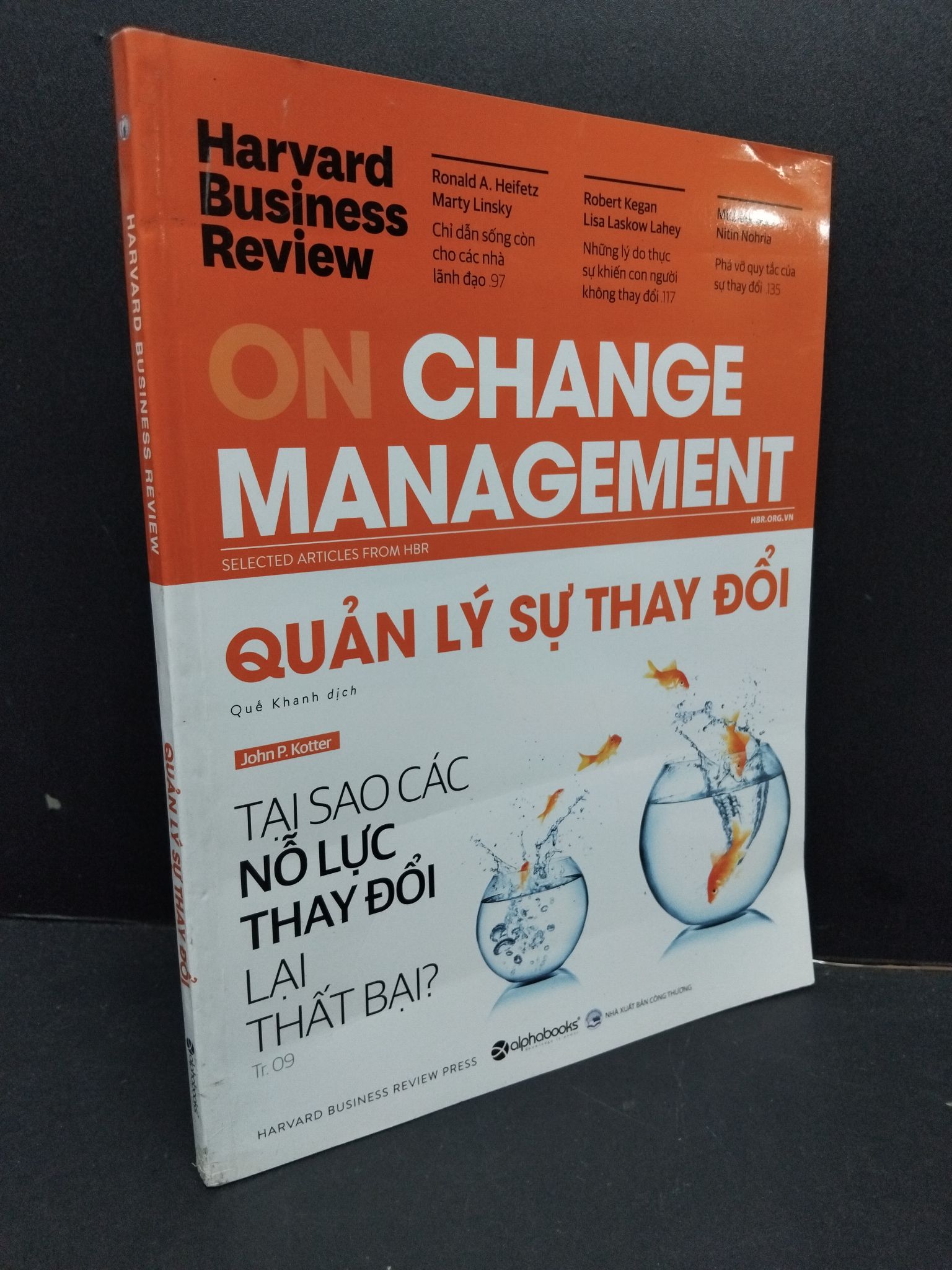 Quản lý sự thay đổi - Harvard Business Review mới 90% bẩn nhẹ 2019 2809 John P. Kotter Sách tư duy, kỹ năng sống (SL có thể đặt: 1 Cuốn) - SÁCH ĐẠI HỌC
