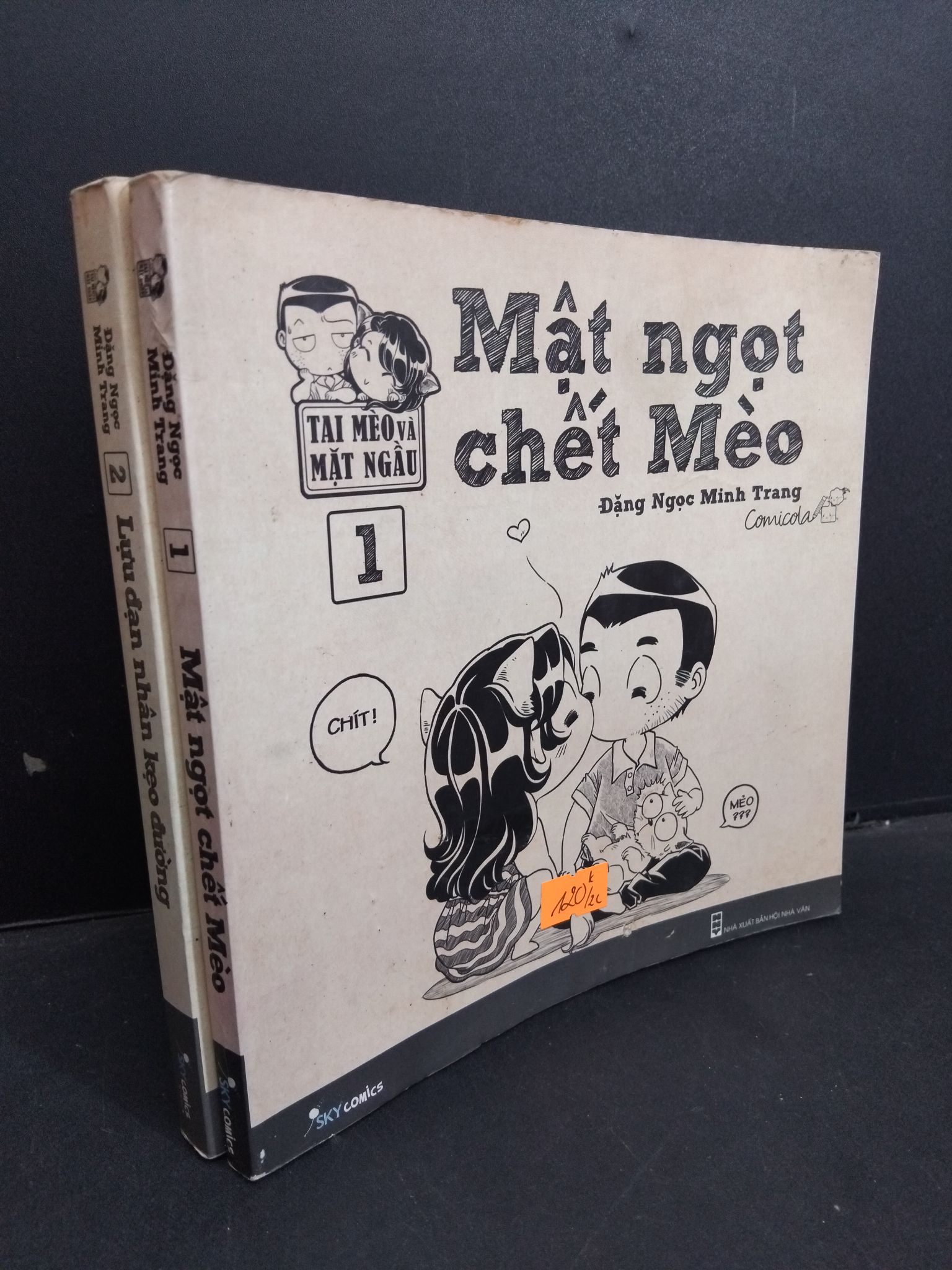 Bộ 2 tập (1, 2) Tai mèo và mặt ngầu mới 80% ố 2015 1001 Đặng Ngọc Minh Trang Truyện tranh (SL có thể đặt: 1 Bộ) - SÁCH ĐẠI HỌC