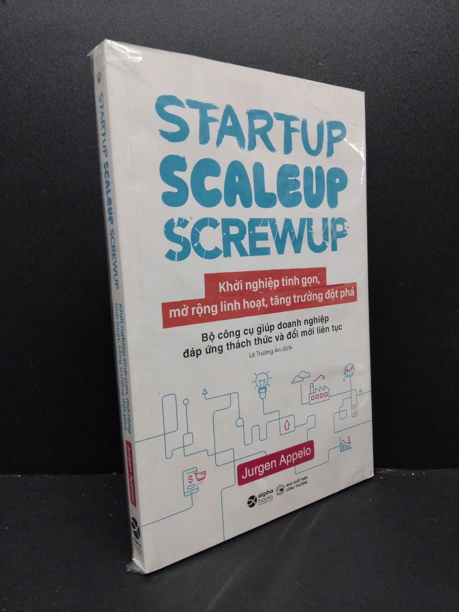 Startup scaleup screwup - Khởi nghiệp tinh gọn, mở rộng linh hoạt, tăng trưởng đột phá Jurgen Appelo mới 100% 2408 sách marketing kinh doanh Khởi nghiệp, làm giàu (SL có thể đặt: 3 Cuốn) - SÁCH ĐẠI HỌC