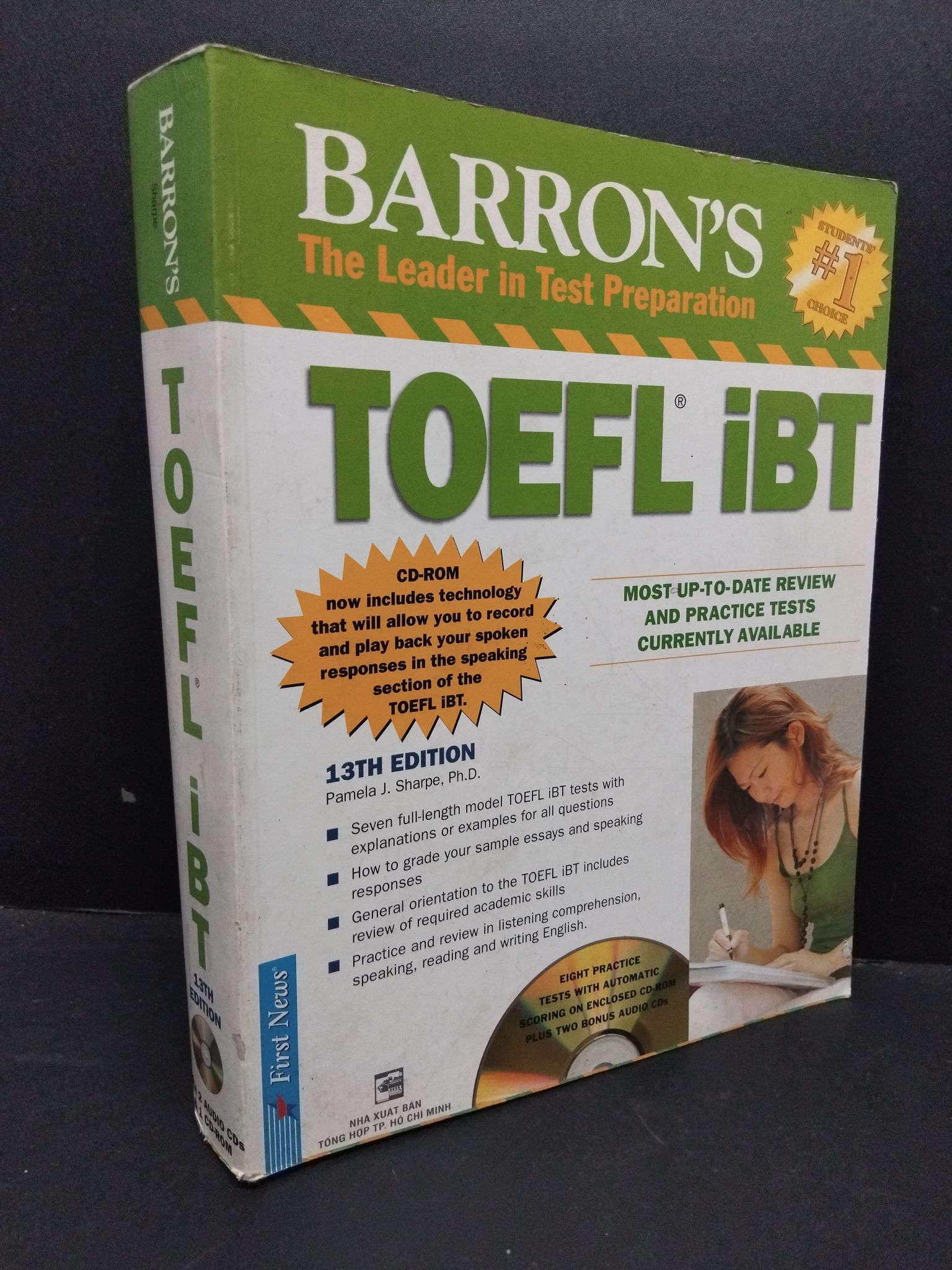 Toefl iBT 13TH edition (kèm CD) mới 80% ố bẩn 2014 1710 Tiếng Anh (SL có thể đặt: 1 Cuốn) - SÁCH ĐẠI HỌC