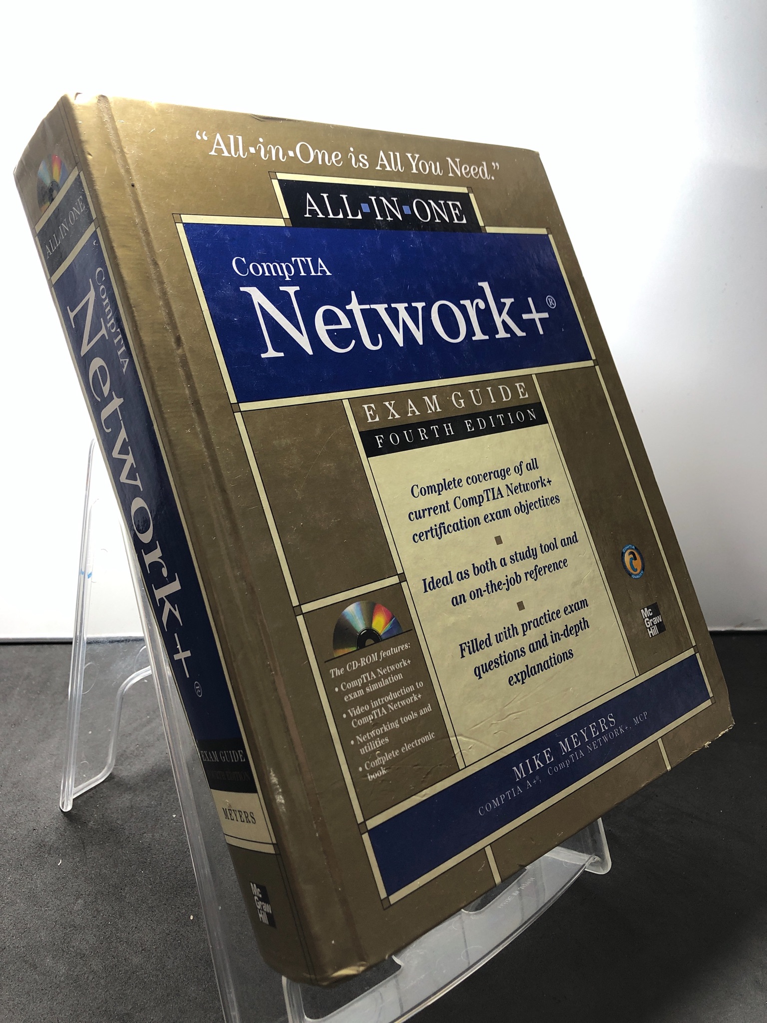 CompTIA Network+ Fourth edition BÌA CỨNG mới 85% bẩn nhẹ kèm CD Mike Meyers 1908 Sách ngoại văn (SL có thể đặt: 1 Cuốn) - SÁCH ĐẠI HỌC