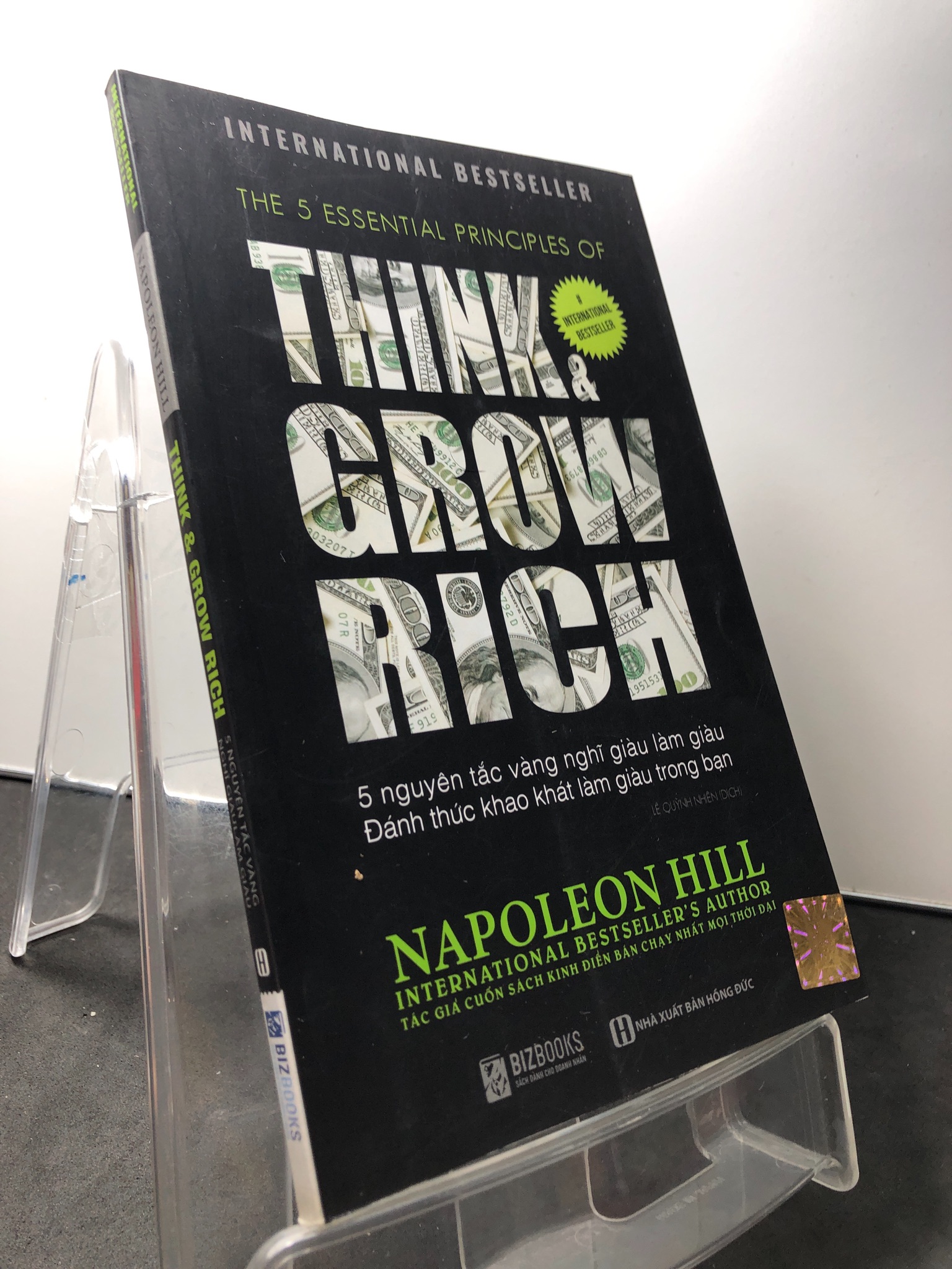 5 nguyên tắc vàng nghĩ giàu làm giàu đánh thức khao khát làm giàu trong bạn 2019 mới 90% ố nhẹ Napoleon Hill 1209 Sách tư duy, kỹ năng sống (SL có thể đặt: 1 Cuốn) - SÁCH ĐẠI HỌC
