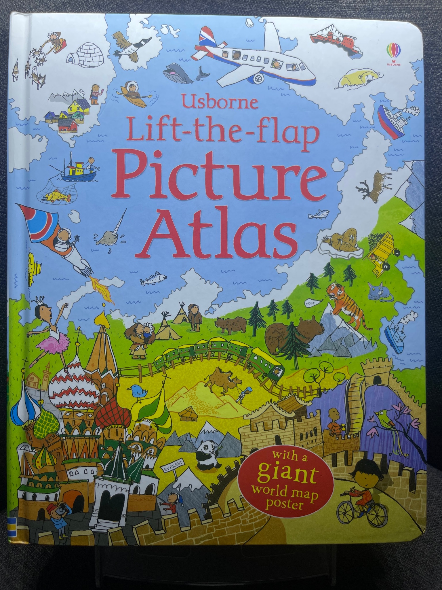 Lift the flap picture atlas mới 90% sách tranh màu ngoại văn và thiếu nhi khoa học đời sống Usborne 1605 Sách ngoại văn (SL có thể đặt: 1 Cuốn) - SÁCH ĐẠI HỌC