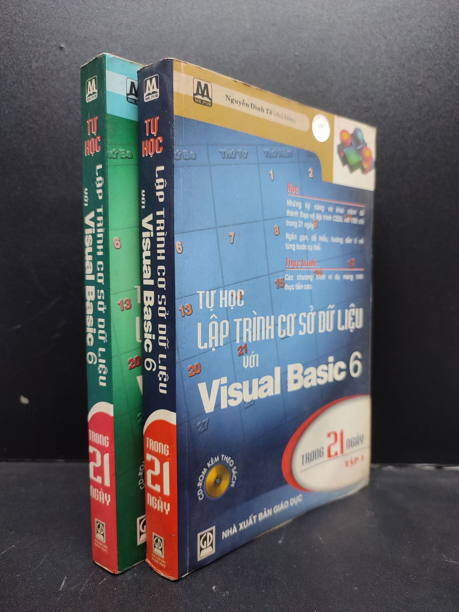 Bộ 2 cuốn lập trình cơ sở dữ liệu với Visual Basic 6 năm 2001 mới 70% ố vàng 2602 Lập trình (SL có thể đặt: 1 Bộ) - SÁCH ĐẠI HỌC