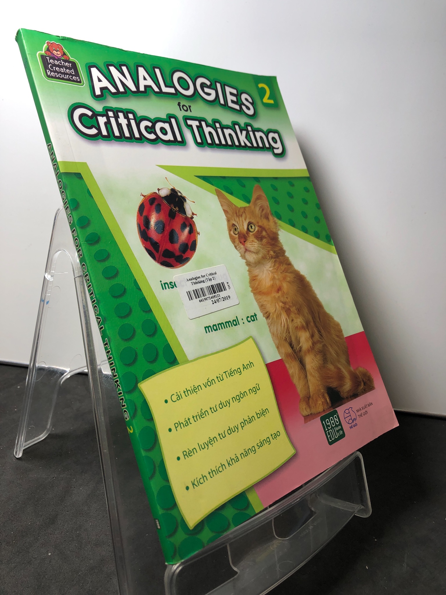 Analogies for critical thinking 2 2018 mới 80% bẩn nhẹ 0709 Tiếng Anh (SL có thể đặt: 1 Cuốn) - SÁCH ĐẠI HỌC