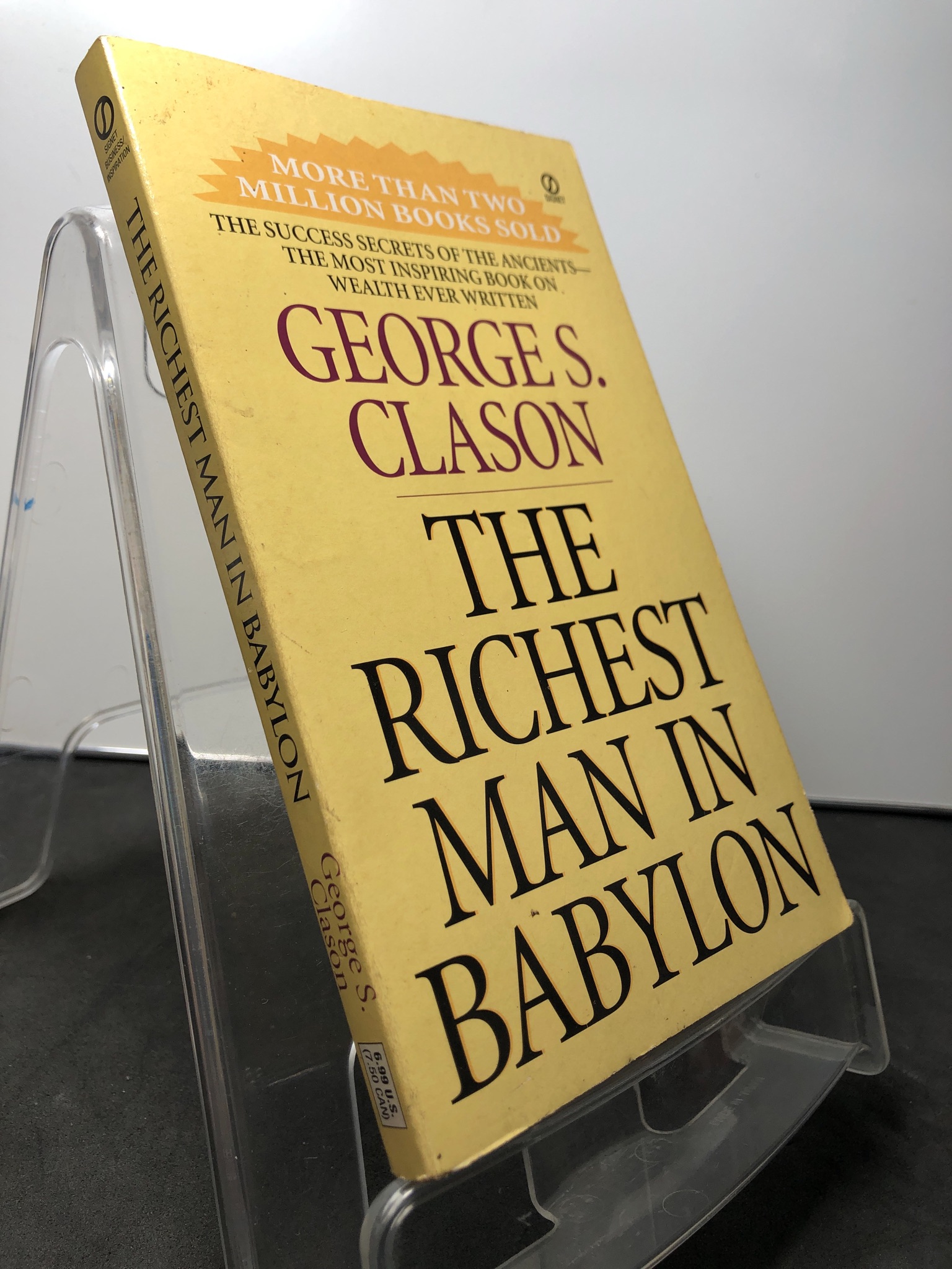 The richest man in babylon mới 75% ố vàng George S.Clason 1408 Sách ngoại văn (SL có thể đặt: 1 Cuốn) - SÁCH ĐẠI HỌC