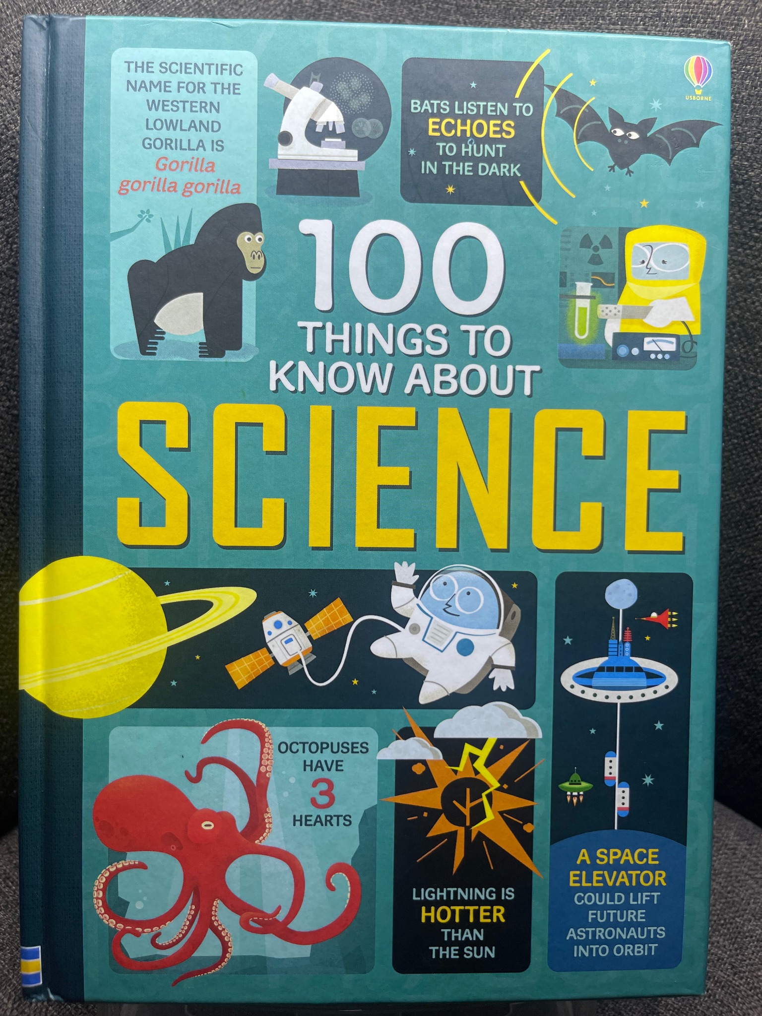 100 things to know about science mới 90% sách tranh màu ngoại văn khoa học đời sống Usborne 1605 Sách ngoại văn (SL có thể đặt: 1 Cuốn) - SÁCH ĐẠI HỌC