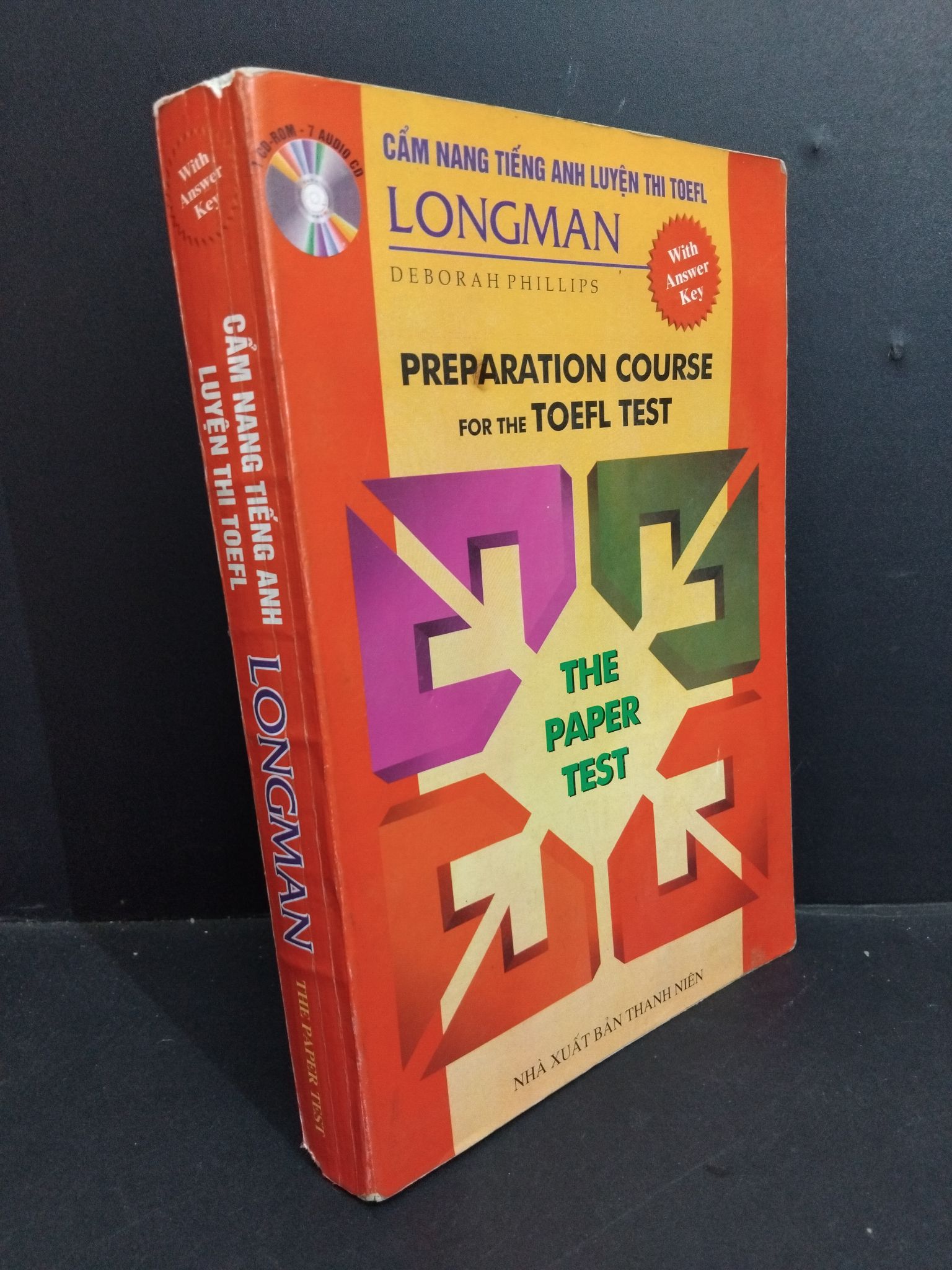 Cẩm nang tiếng anh luyện thi Toefl Longman mới 70% ố tróc gáy nhẹ rách bìa sau có chữ 2009 1712 Deborah Phillips Tiếng Anh (SL có thể đặt: 1 Cuốn) - SÁCH ĐẠI HỌC