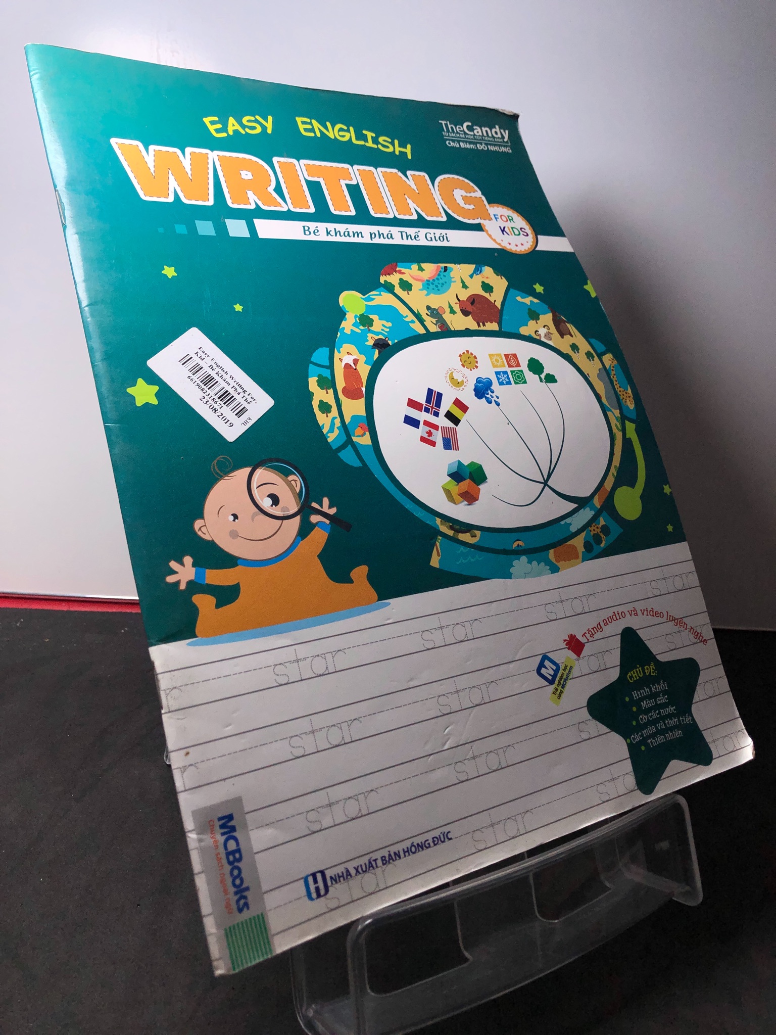 Easy english writing for kids bé khám phá thế giới 2018 mới 85% bẩn nhẹ Đỗ Nhung 2808 Tiếng Anh (SL có thể đặt: 1 Cuốn) - SÁCH ĐẠI HỌC