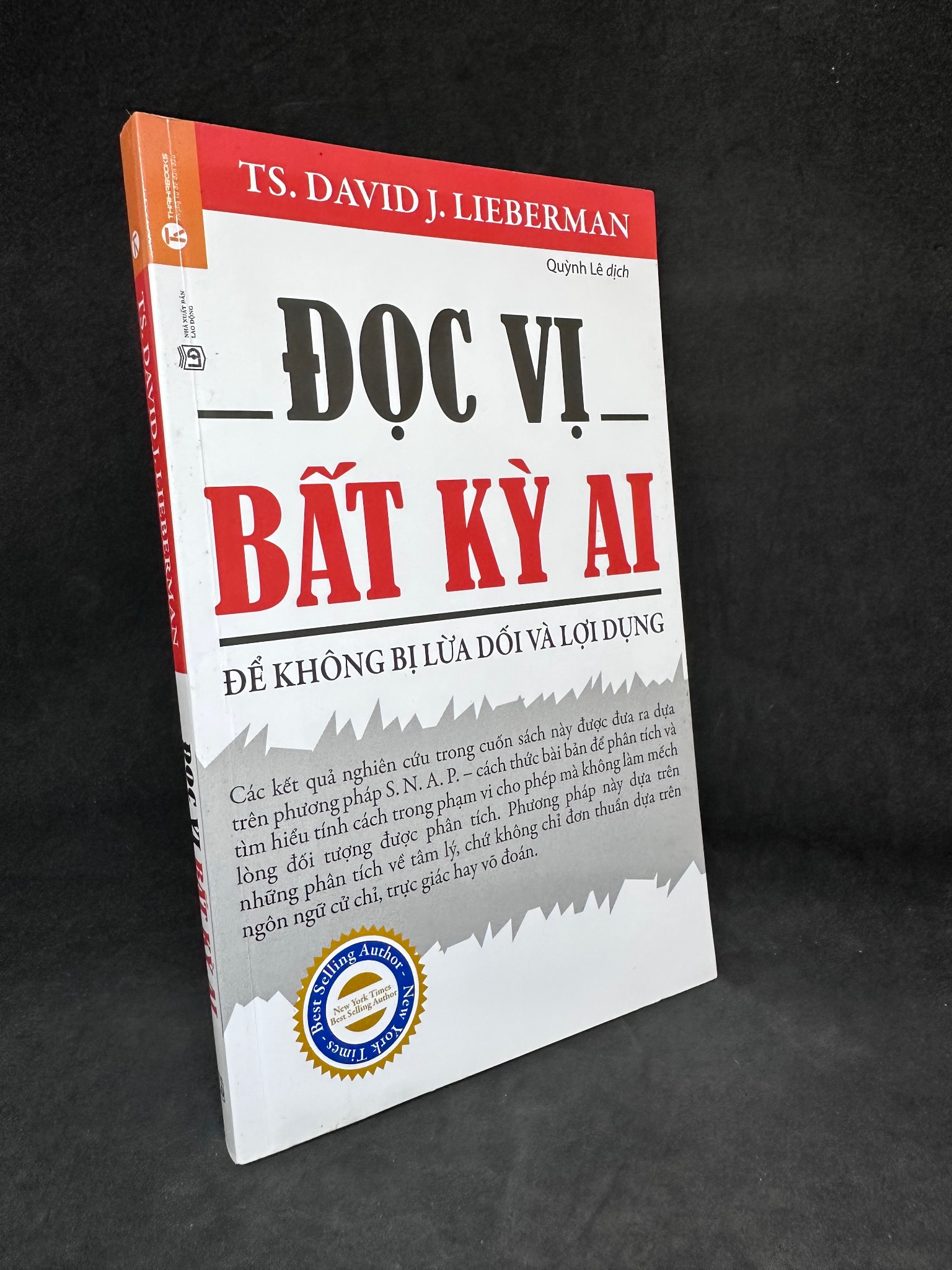 Đọc Vị Bất Kỳ Ai, Ts. David J. Lieberman, Mới 80% (Ố Nhẹ) 270325 (SL có thể đặt: 1 Cuốn) - SÁCH ĐẠI HỌC