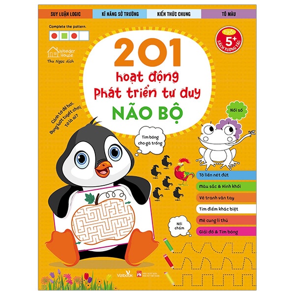 201 Hoạt Động Phát Triển Tư Duy - Não Bộ - Wonder House (Mới 100%) Kiến thức, kỹ năng sống cho trẻ, NXB Phụ Nữ - SÁCH ĐẠI HỌC