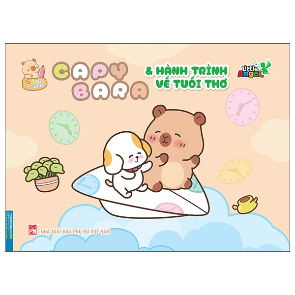 Capybara Và Hành Trình Về Tuổi Thơ - Little Angel (Mới 100%) Sách tô màu dành cho người lớn, NXB Phụ Nữ - SÁCH ĐẠI HỌC