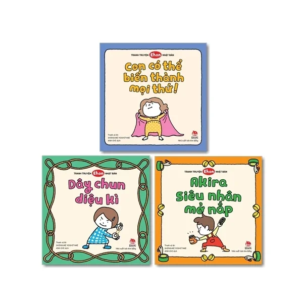 Boxset Tranh Truyện Ehon Nhật Bản - Con Có Thể Biến Thành Mọi Thứ! (Bộ 3 Cuốn) - Shinsuke Yoshitake (Mới 100%) Truyện thiếu nhi, NXB Kim Đồng - SÁCH ĐẠI HỌC