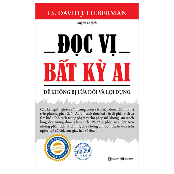 Đọc Vị Bất Kỳ Ai - David J. Lieberman (Mới 100%) Sách tư duy, kỹ năng sống, Thái Hà Books - SÁCH ĐẠI HỌC