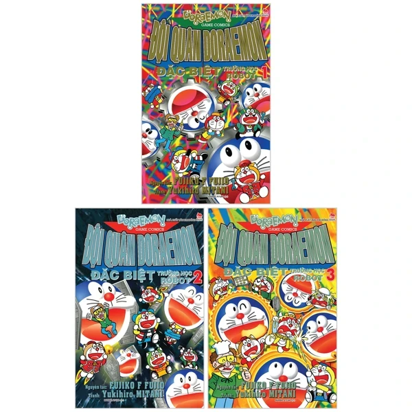 Đội Quân Doraemon Đặc Biệt - Trường Học Robot (Bộ 3 Tập) - Fujiko F. Fujio, Yukihiro Mitani (Mới 100%) Truyện tranh, NXB Kim Đồng - SÁCH ĐẠI HỌC