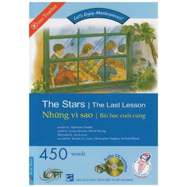 Happy Reader - Những Vì Sao - Bài Học Cuối Cùng (Kèm CD) - Alphonse Daudet (Mới 100%) Tiếng Anh, First News - SÁCH ĐẠI HỌC
