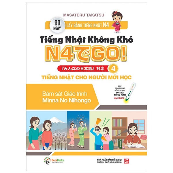 Tiếng Nhật Không Khó - Tiếng Nhật Cho Người Mới Học 4 - Masateru Takatsu (Mới 100%) Tiếng Nhật, First News - SÁCH ĐẠI HỌC