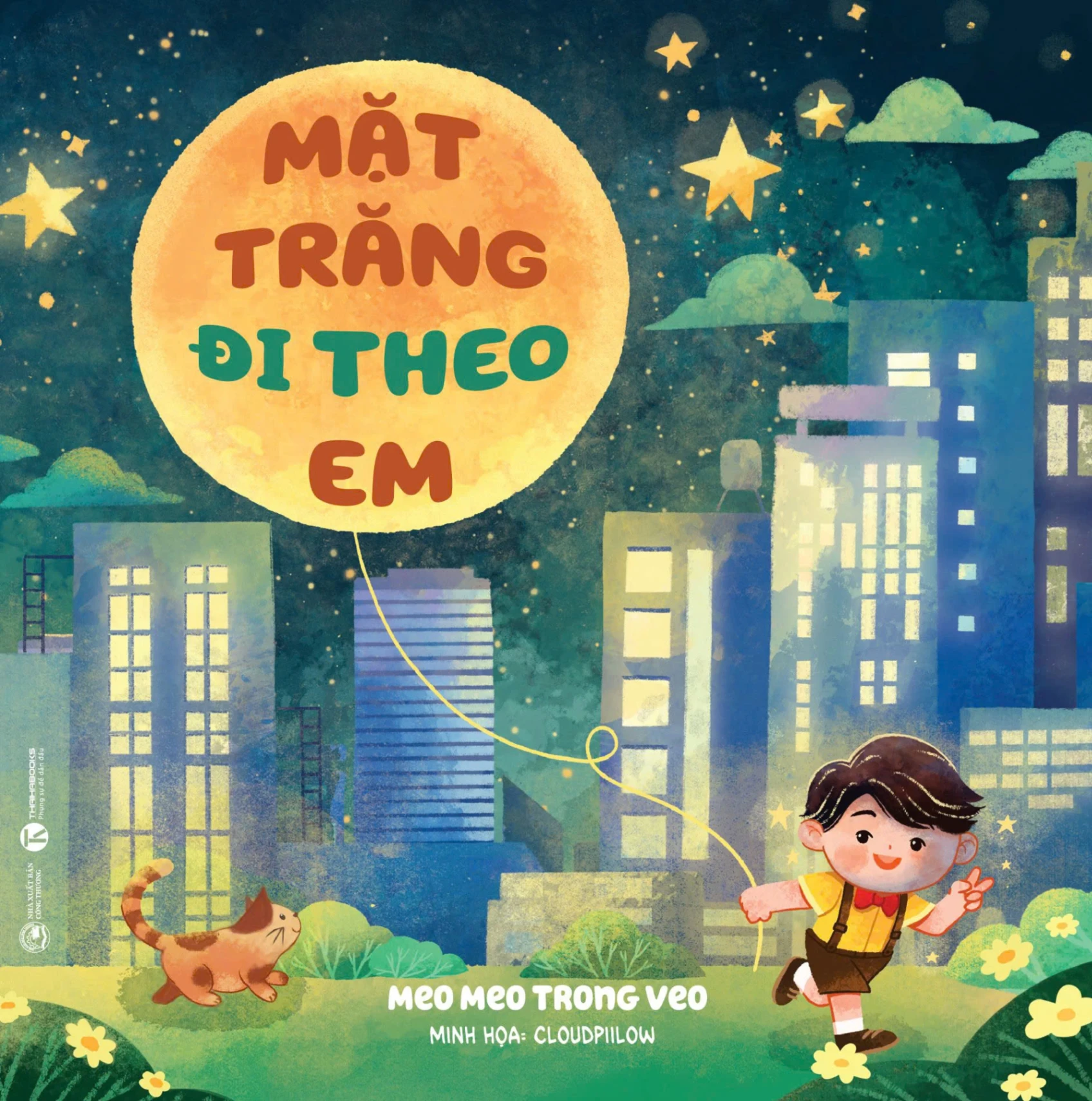 Mặt Trăng Đi Theo Em - Meo meo trong veo (Mới 100%) Truyện thiếu nhi, Thái Hà Books - SÁCH ĐẠI HỌC