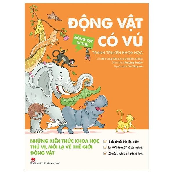 Động Vật Kì Thú - Động Vật Có Vú - Bảo Tàng Khoa Học Dolphin Media, Ruiying Studio (Mới 100%) Kiến thức bách khoa, NXB Kim Đồng - SÁCH ĐẠI HỌC