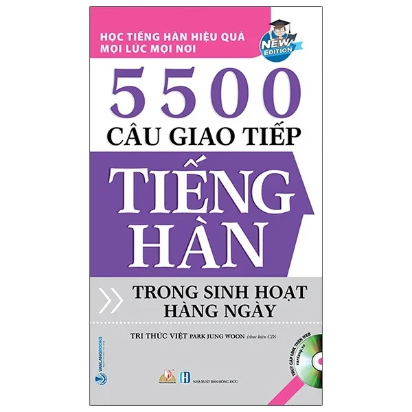 5500 Câu Giao Tiếp Tiếng Hàn Trong Sinh Hoạt Hằng Ngày - Tri Thức Việt (Mới 100%) Tiếng Hàn, Văn Lang Books - SÁCH ĐẠI HỌC