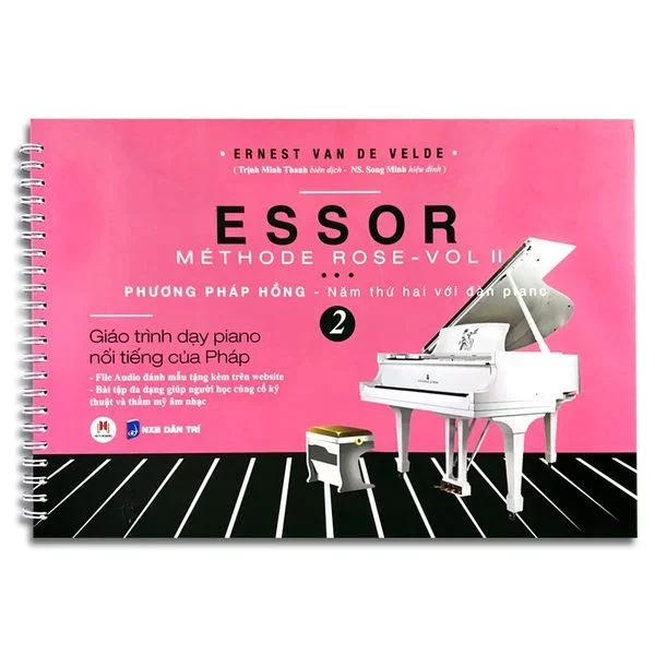 Phương Pháp Hồng - Năm Thứ Hai Với Đàn Piano - Tập 2 - Ernest Van De Velde (Mới 100%) Truyện thiếu nhi, Huy Hoàng - SÁCH ĐẠI HỌC