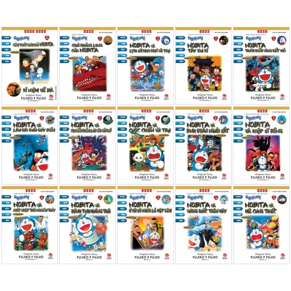 Doraemon - Phiên Bản Điện Ảnh Màu - Ấn Bản Đầy Đủ (Bộ 15 Tập) - Fujiko F. Fujio (Mới 100%) Truyện tranh, NXB Kim Đồng - SÁCH ĐẠI HỌC